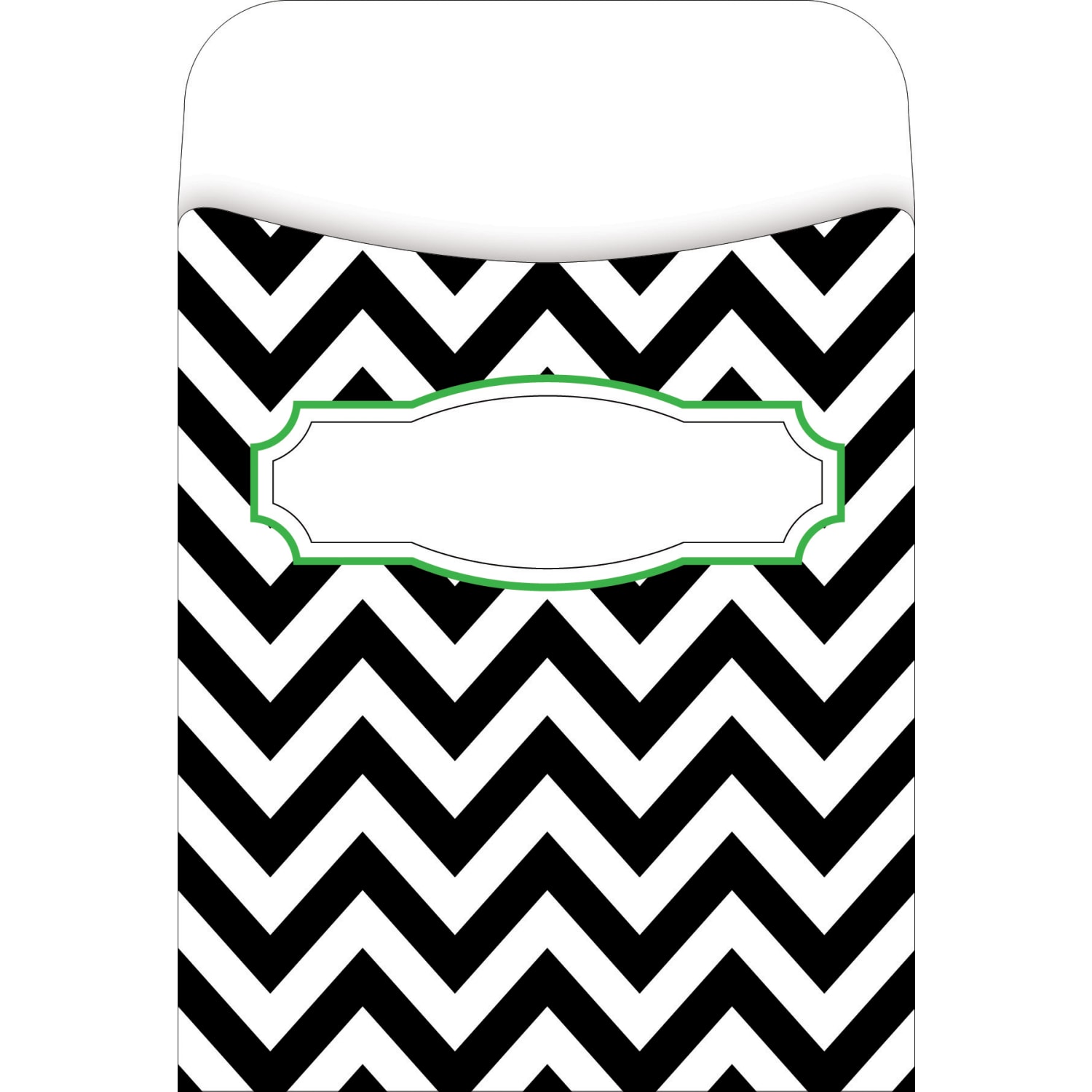 Barker Creek Peel & Stick Library Pockets, 3in x 5in, Nautical Chevron, Pack Of 60 Pockets - Image 4
