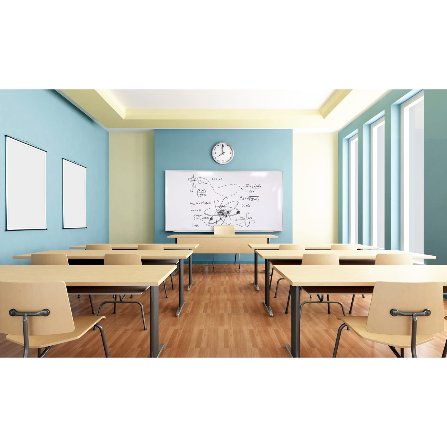 Ghent Magnetic Dry-Erase Whiteboard, 48in x 72in, Aluminum Frame With Silver Finish - Image 6