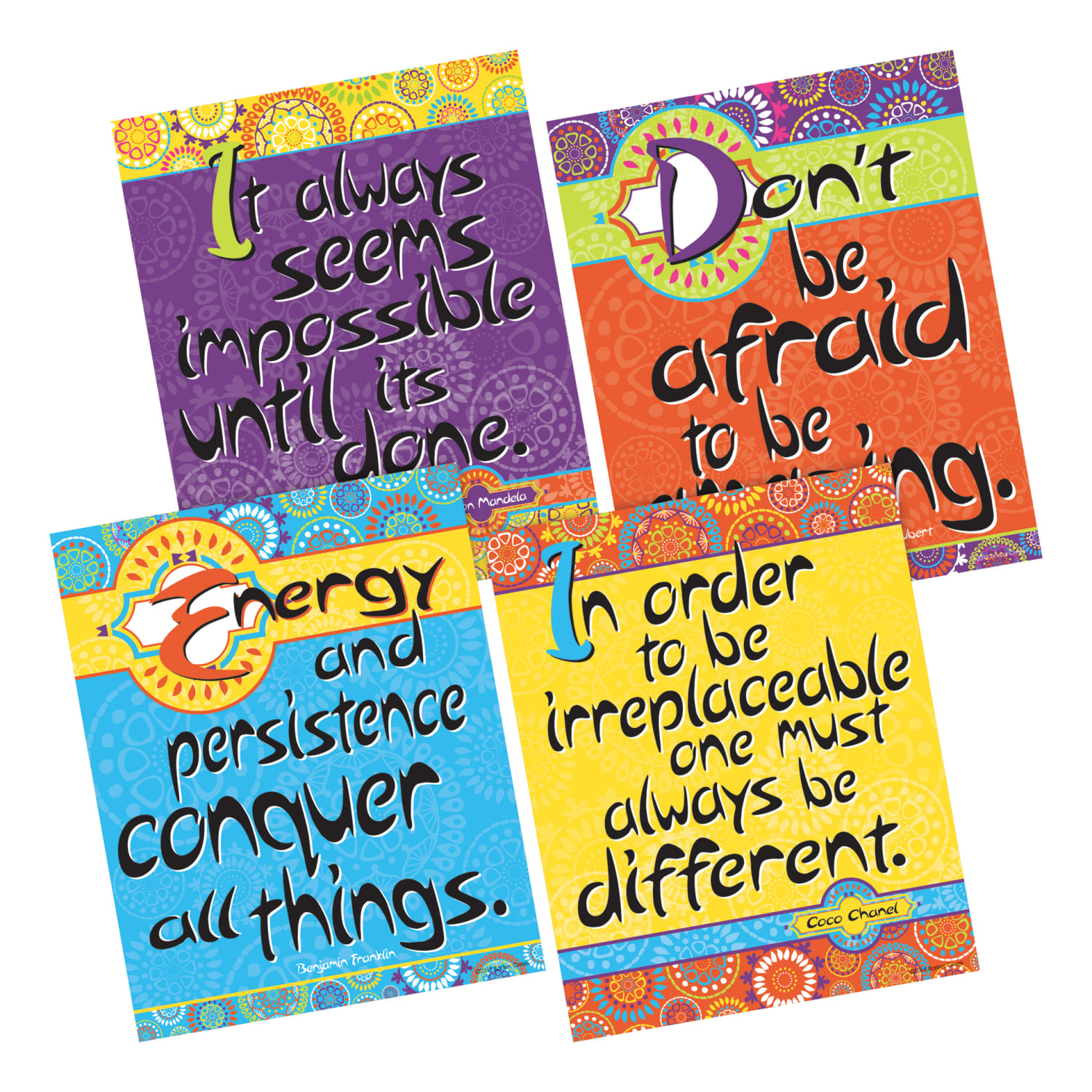 Barker Creek Art Prints, 8in x 10in, Happy & Moroccan, Set Of 8 Prints - Image 4