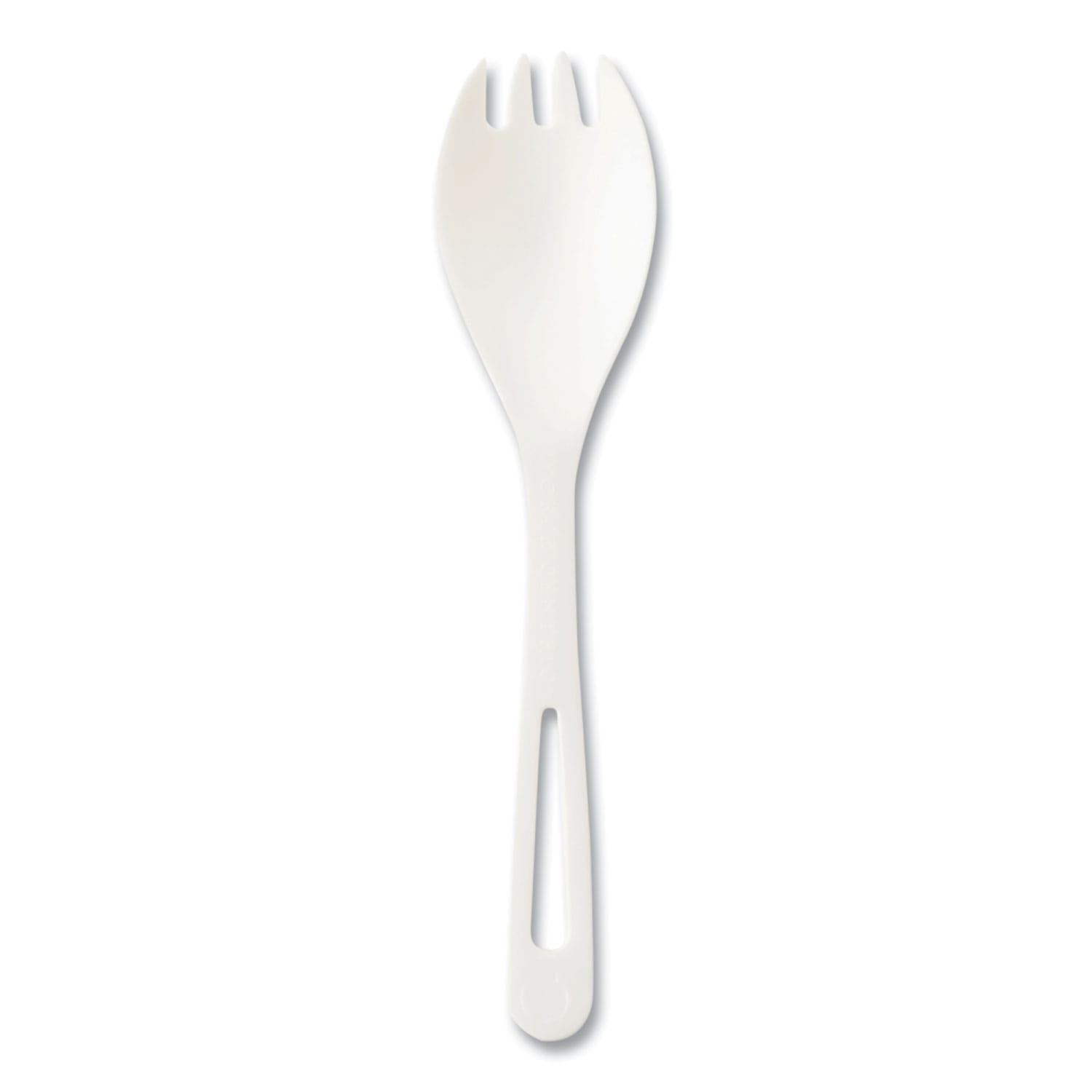 World Centric TPLA Cutlery, Spork, 6in, White, Carton Of 1,000 Pieces