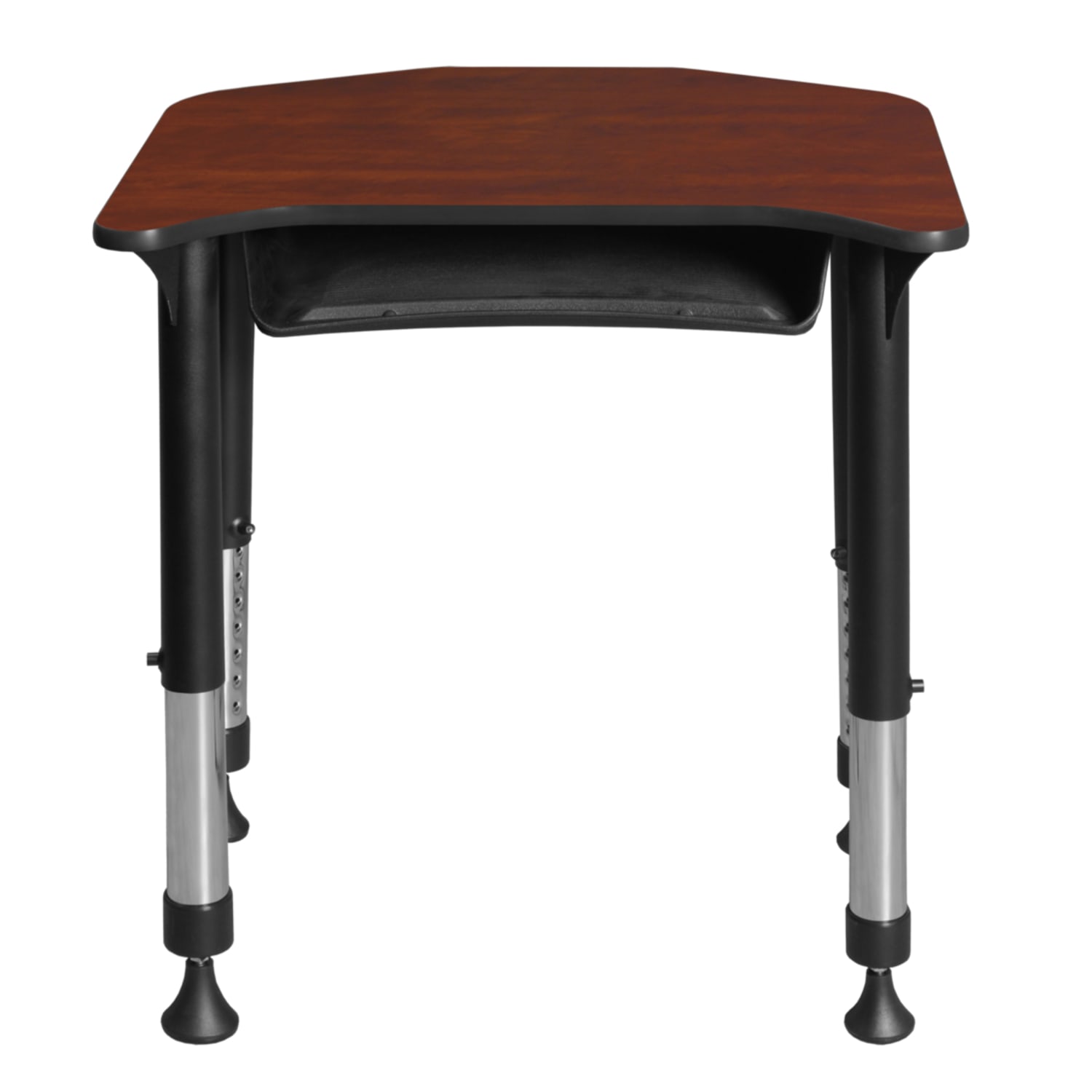 Regency Ferris 26inW Adjustable Height Student Activity Desk With Book Storage, Cherry - Image 5