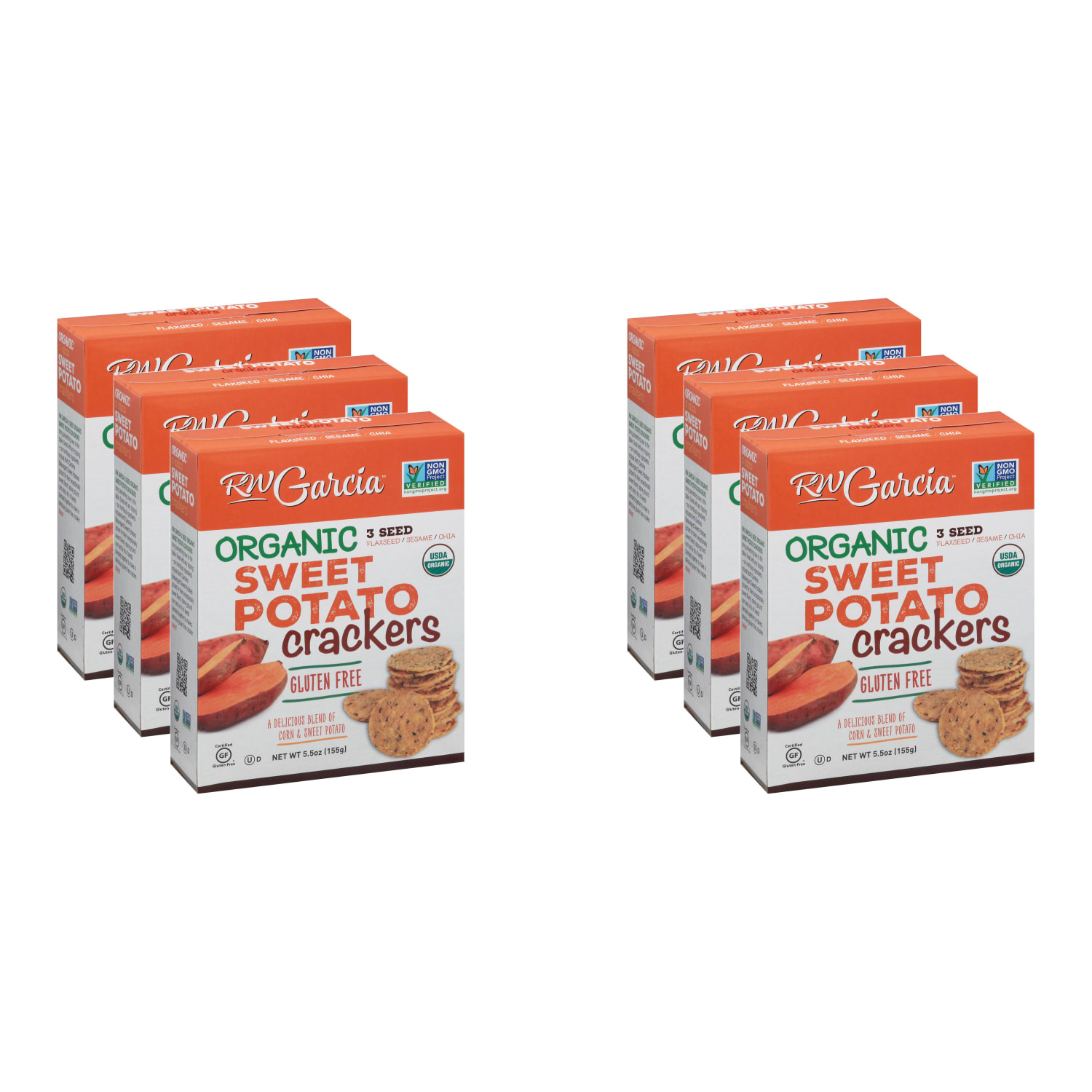 RW Garcia Organic Crackers, Sweet Potato, 5.5 Oz, Total Qty 6 - Image 4
