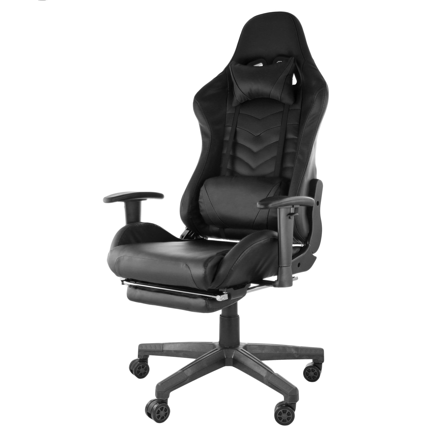 GameFitz Ergonomic Faux Leather Gaming Chair Black PopularChairscom GameFitz Ergonomic Faux Leather Gaming Chair Black PopularChairscom