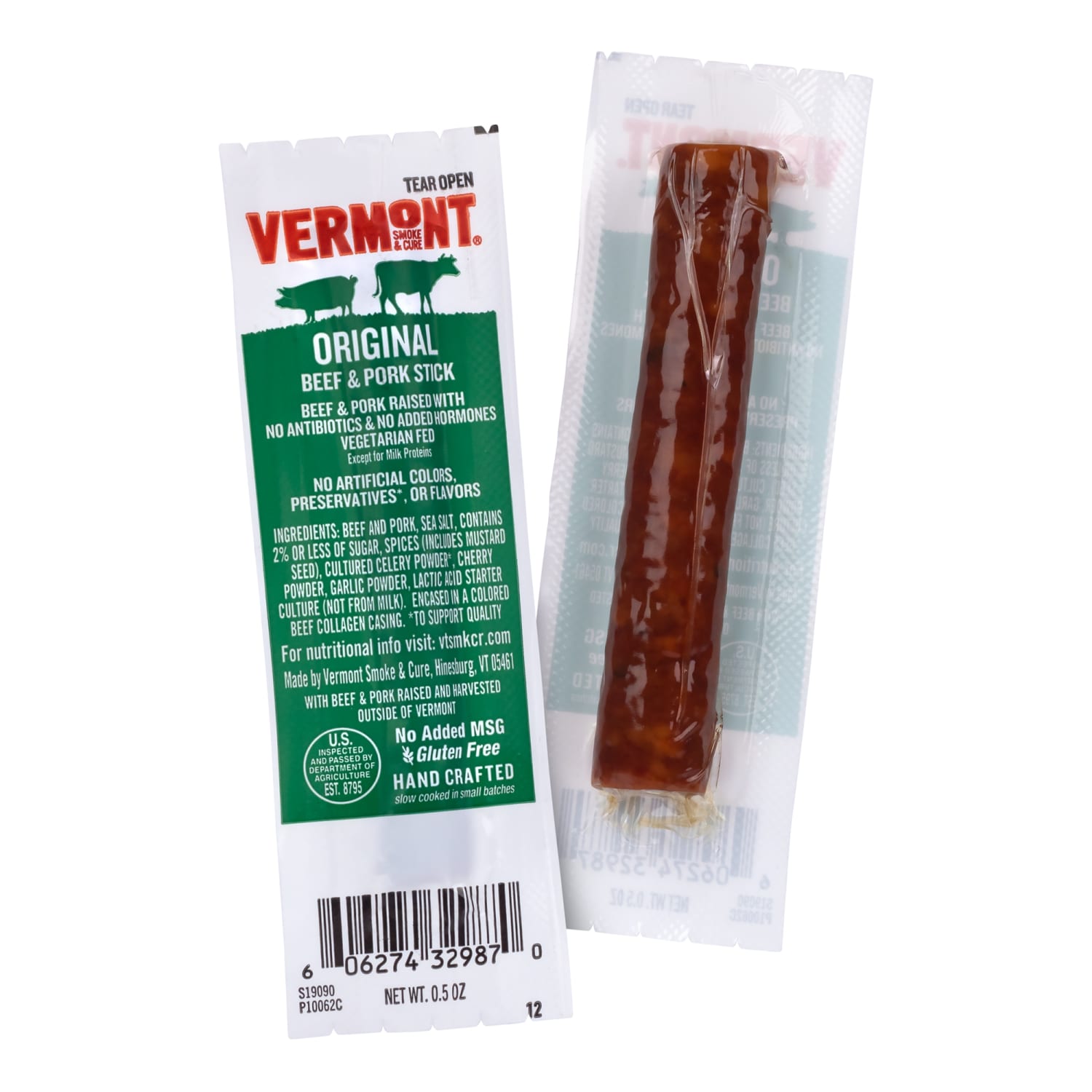 Vermont Smoke & Cure Original Flavor Mini Snack Sticks, 0.5 Oz, Pack Of 20 Sticks - Image 5