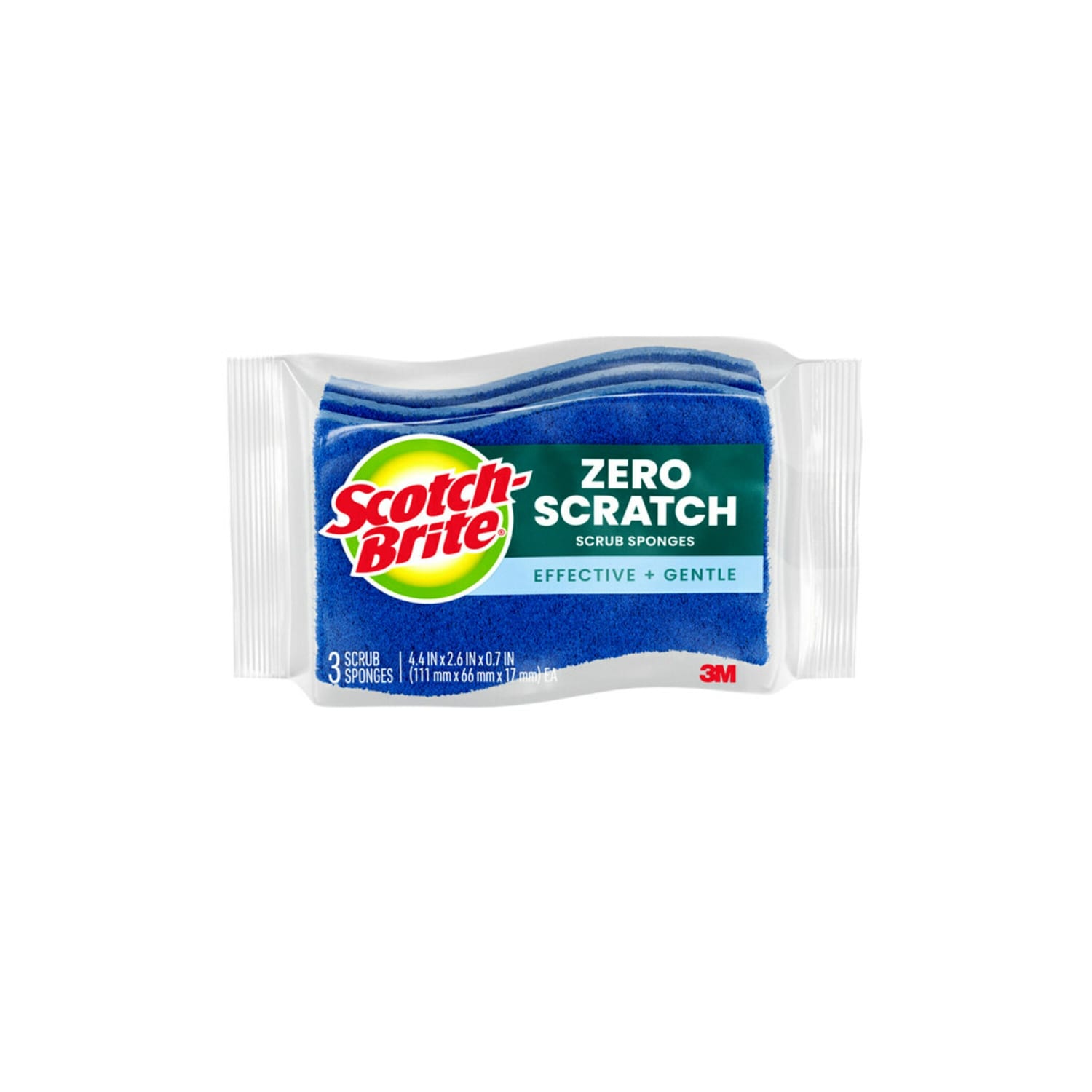 Scotch-Brite Zero Scratch Scrub Sponge, 3 Pack Scrubbing Sponges, Great For Washing Dishes and Cleaning Kitchen - Image 3