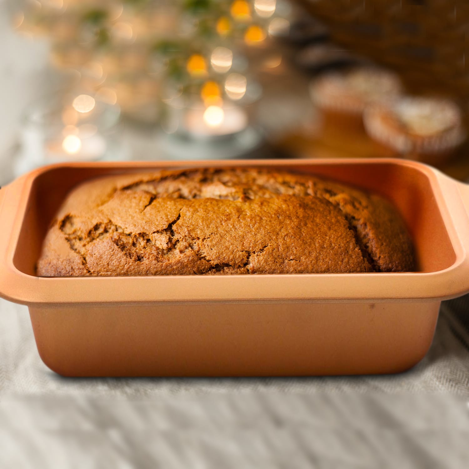 Gibson Home Richmond 4-Piece Non-Stick Steel Bakeware Set, Copper - Image 5