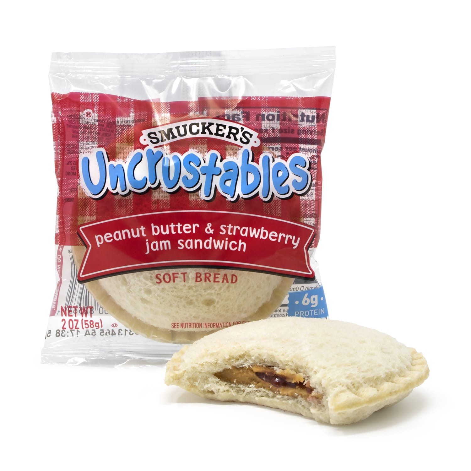 Smuckers Uncrustables Peanut Butter & Strawberry Sandwiches, 2 Oz, 10 Sandwiches Per Box, Pack Of 2 Boxes - Image 6