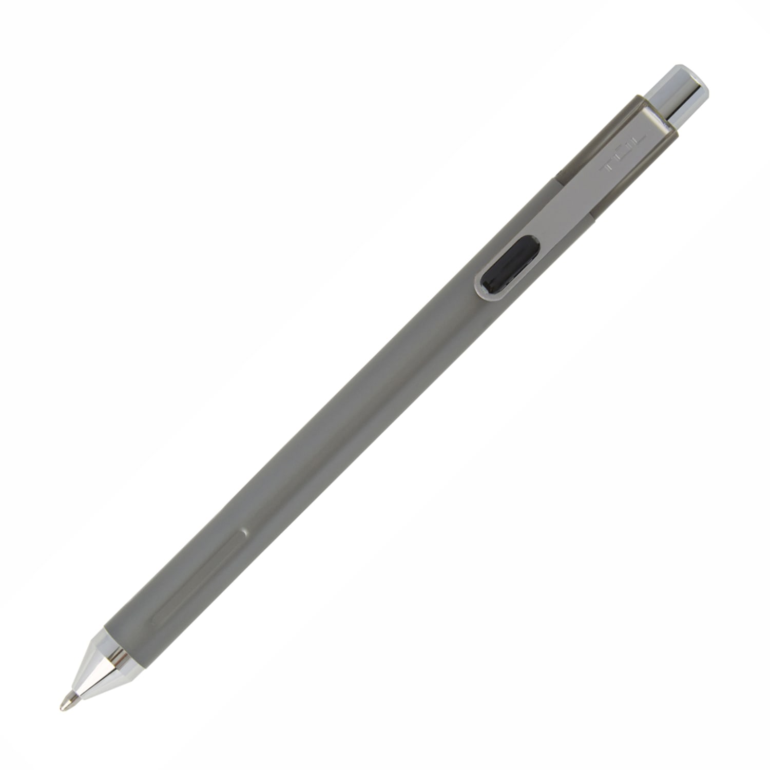 TUL Fine Writing Solid Metal Barrel Retractable Ballpoint Pen With 2 Refills, Medium Point, 1.0 mm, Brushed Silver Barrel, Black & Blue Inks - Image 4