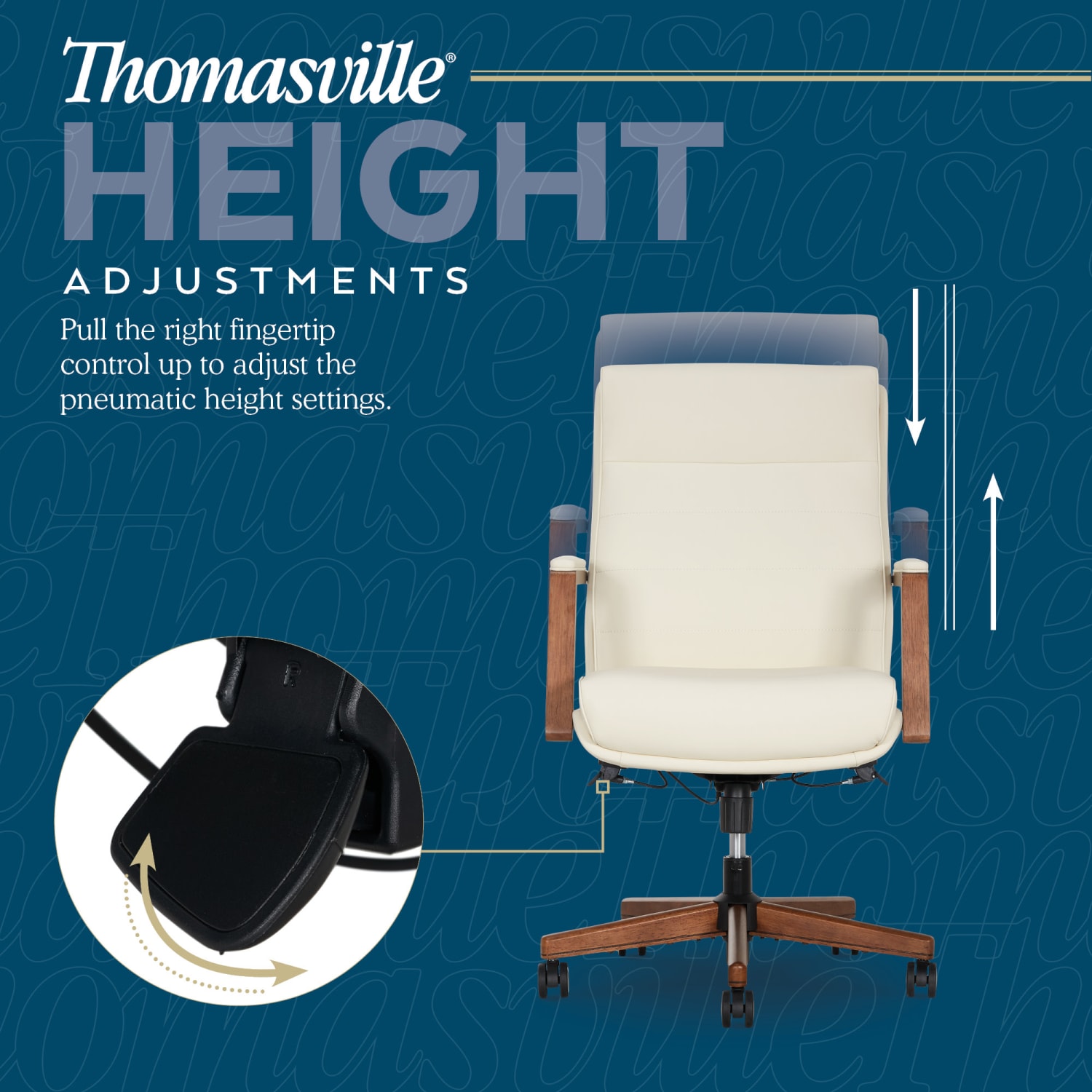 Thomasville Fendley Ergonomic Faux Leather MidBack Office Chair Cream PopularChairscom Thomasville Fendley Ergonomic Faux Leather Mid Back Office Chair Cream PopularChairscom