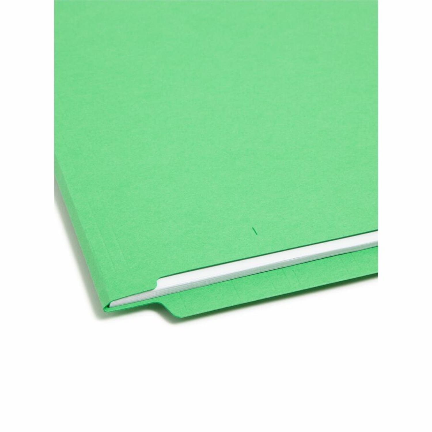 Smead Shelf-Master Color Fastener Folders, Legal Size, Green, Box Of 50 - Image 5