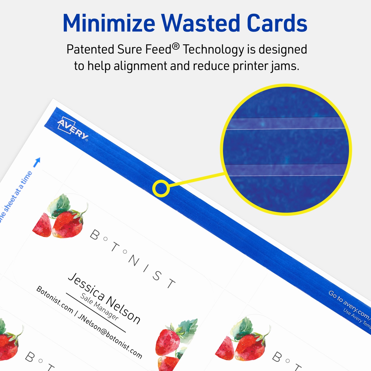 Avery Printable Rounded Corner Business Cards With Sure Feed Technology, Print-To-The-Edge, 2inx3.5in, Matte White, Pack Of 400 - Image 5