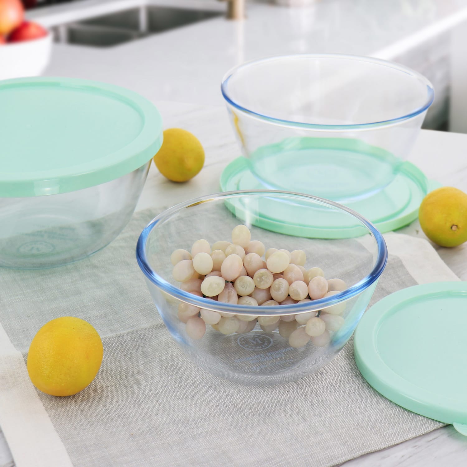 Martha Stewart 6-Piece Prep Bowl Set, Mint - Image 3