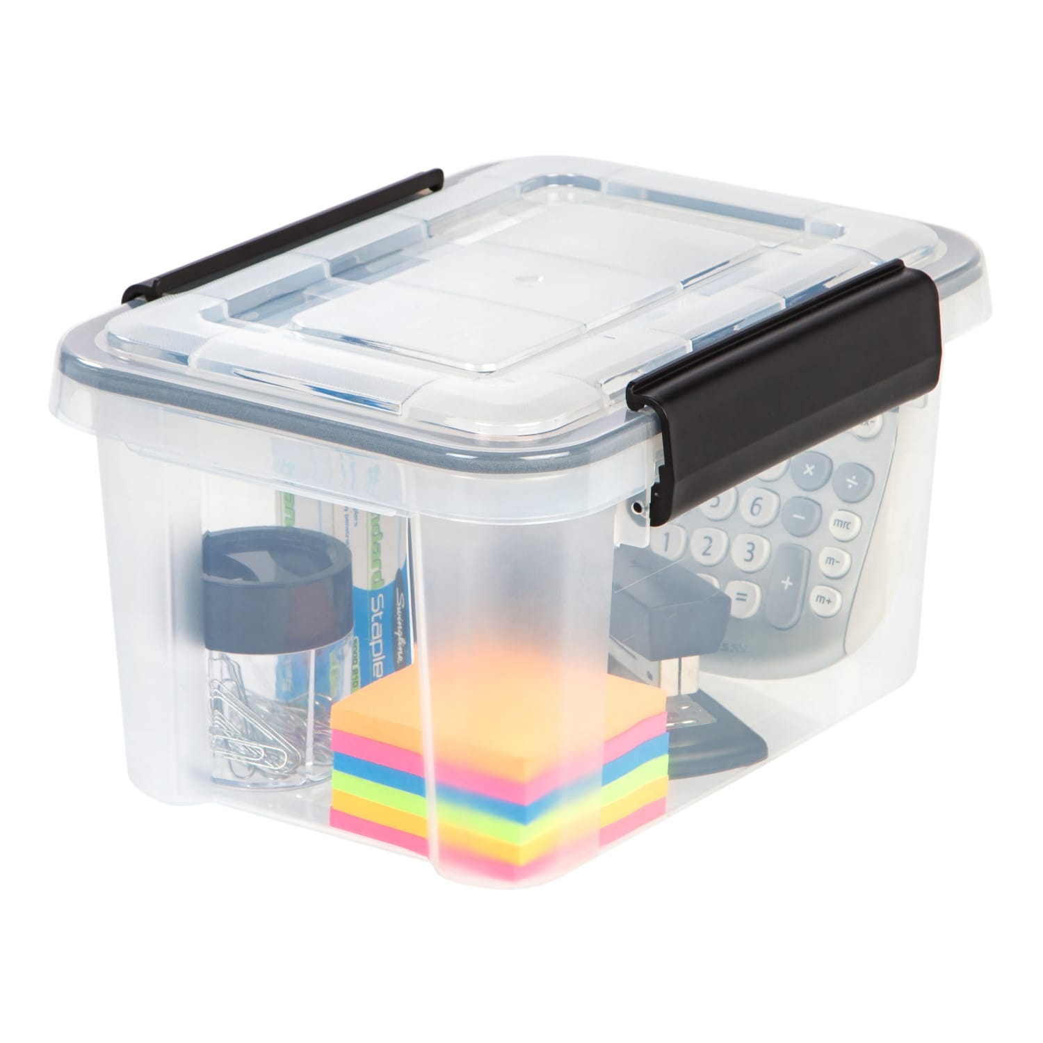 IRIS Weathertight Plastic Storage Container, 6.5 Quarts, 6 1/2in x 8 1/2in x 11 1/2in, Clear - Image 4