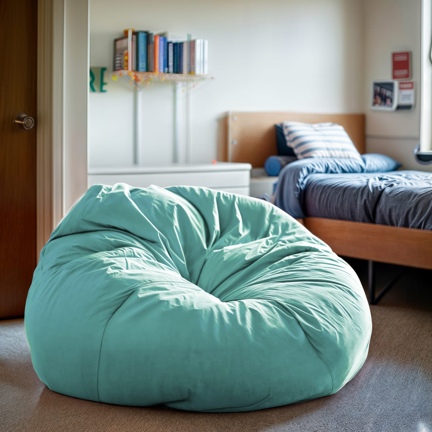 Flash Furniture Oversized Bean Bag Chair For Kids And Adults Mint Green PopularChairscom Flash Furniture Oversized Bean Bag Chair For Kids And Adults Mint Green PopularChairscom