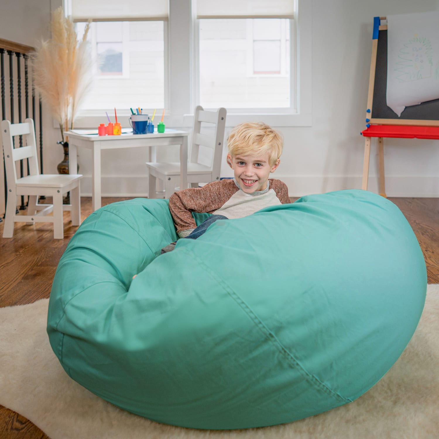 Flash Furniture Oversized Bean Bag Chair For Kids And Adults Mint Green PopularChairscom Flash Furniture Oversized Bean Bag Chair For Kids And Adults Mint Green PopularChairscom