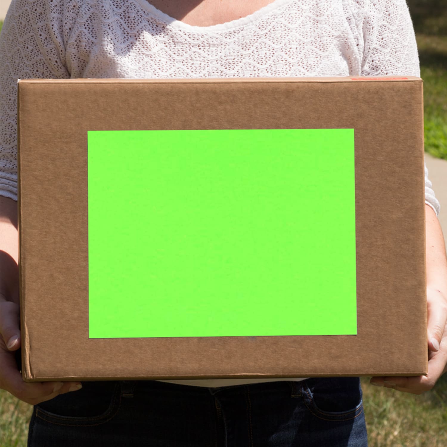 JAM Paper Full-Page Mailing And Shipping Labels, Rectangle, 8 1/2in x 11in, Neon Green, Pack Of 10 - Image 6