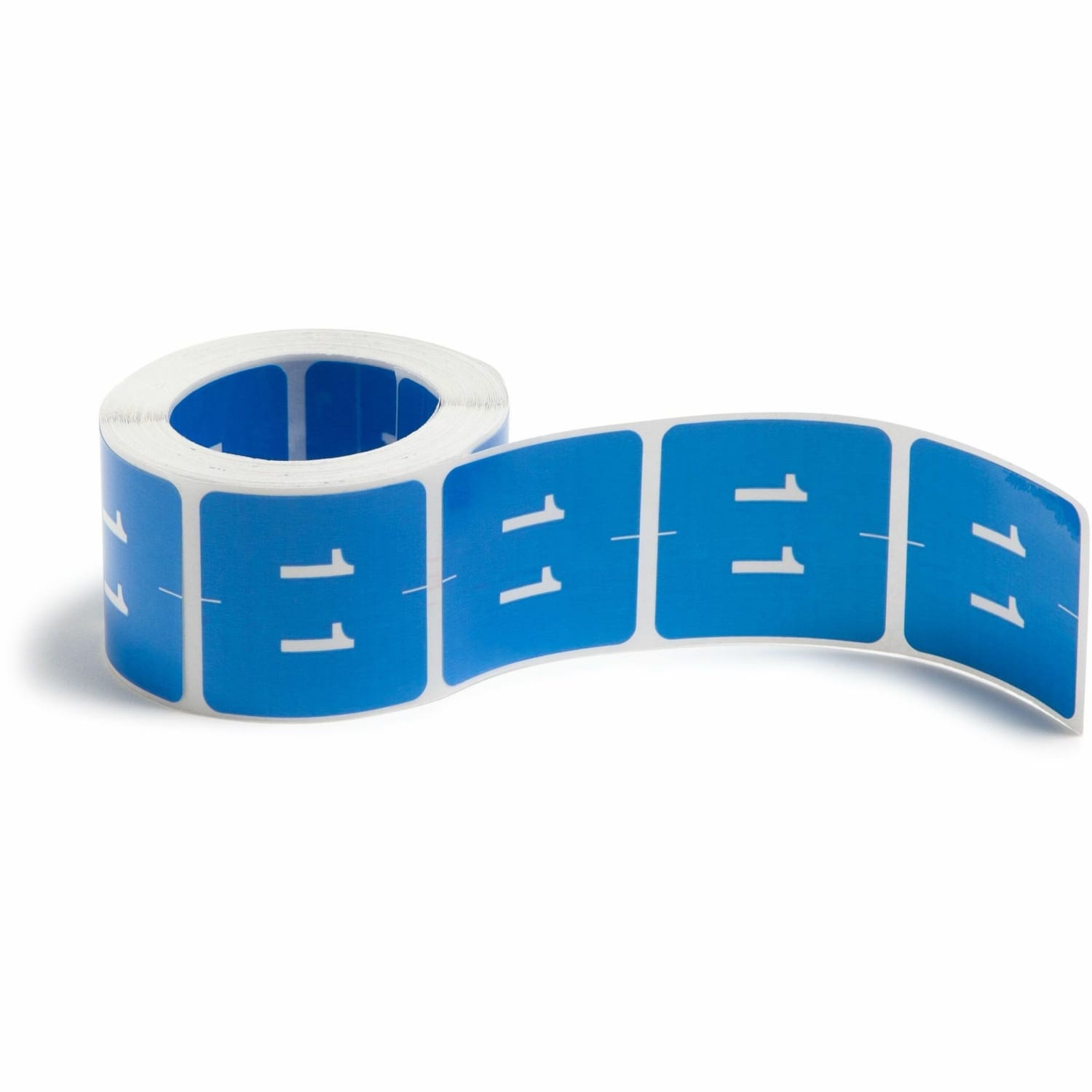 Smead DCC and DCCRN Color-Coded Numeric Labels, SMD67421, "Number", 1 1/2inW x 1 1/2inL, Light Blue, 250 Per Roll - Image 3