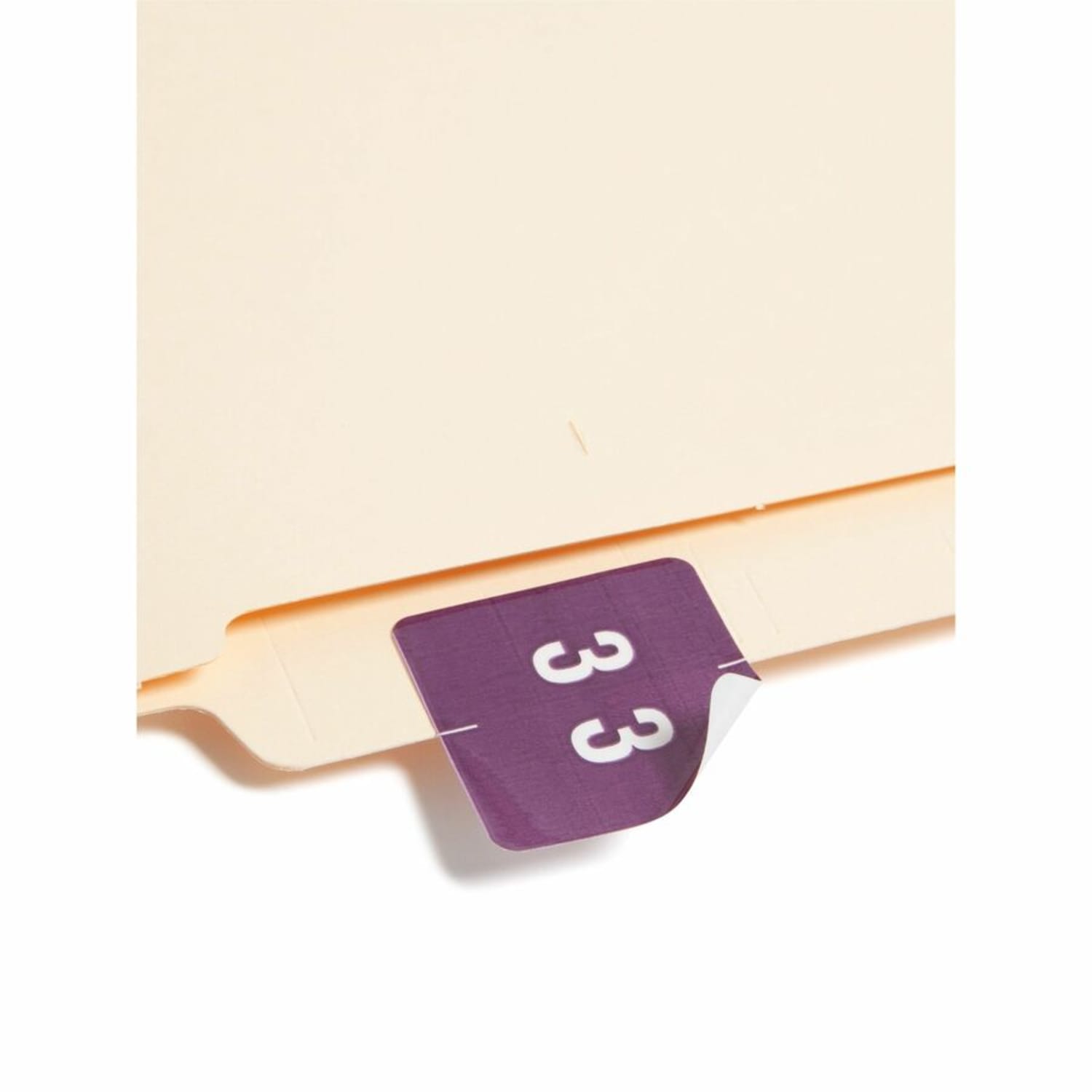 Smead DCC and DCCRN Color-Coded Numeric Labels, SMD67423, "Number", 1 1/2inW x 1 1/2inL, Purple, 250 Per Roll - Image 5