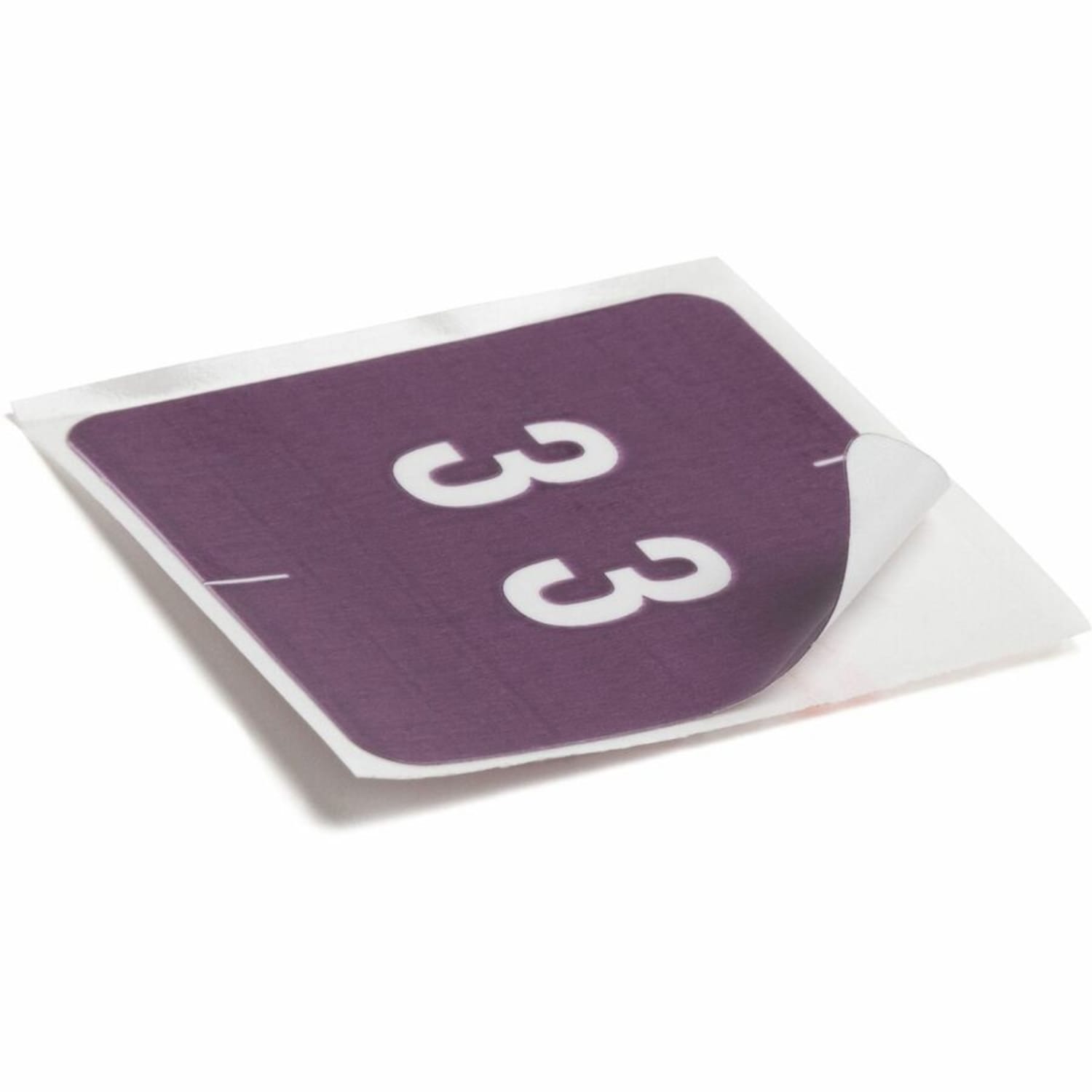Smead DCC and DCCRN Color-Coded Numeric Labels, SMD67423, "Number", 1 1/2inW x 1 1/2inL, Purple, 250 Per Roll - Image 6