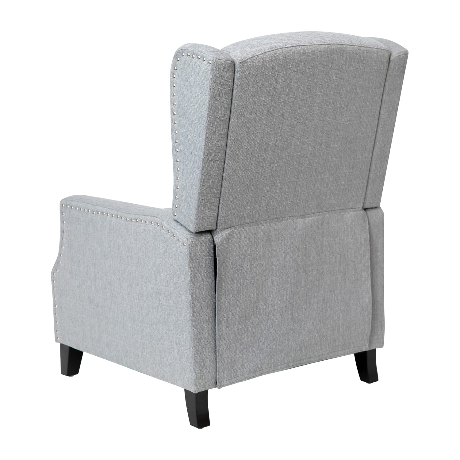 Flash Furniture Prescott Traditional Style Slim PushBack Recliner Accent Chair Gray PopularChairscom Flash Furniture Prescott Traditional Style Slim Push Back Recliner Accent Chair Gray PopularChairscom