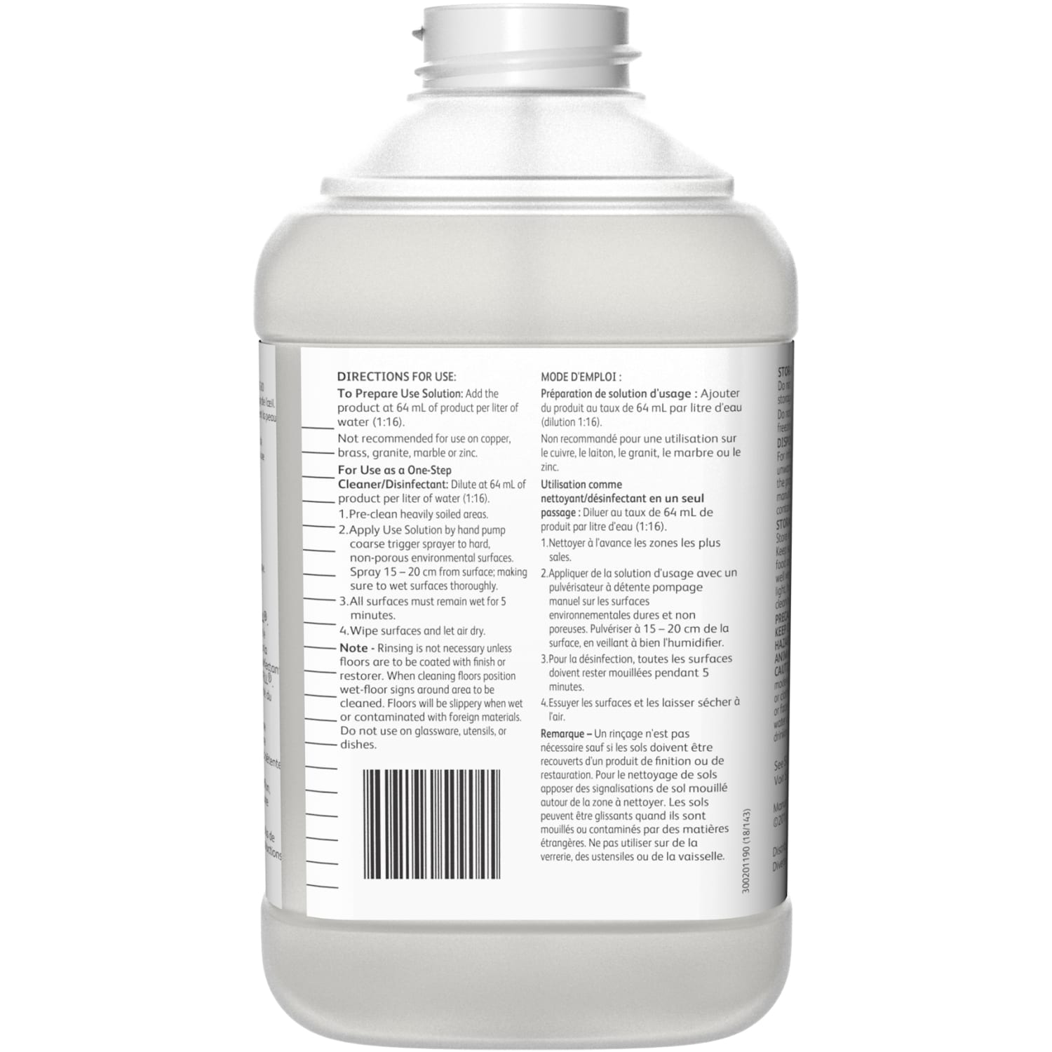 Diversey Oxivir Five 16 Concentrate 1-Step Disinfectant Cleaner, 84.5 Oz Bottle, Pack Of 2 Bottles - Image 3