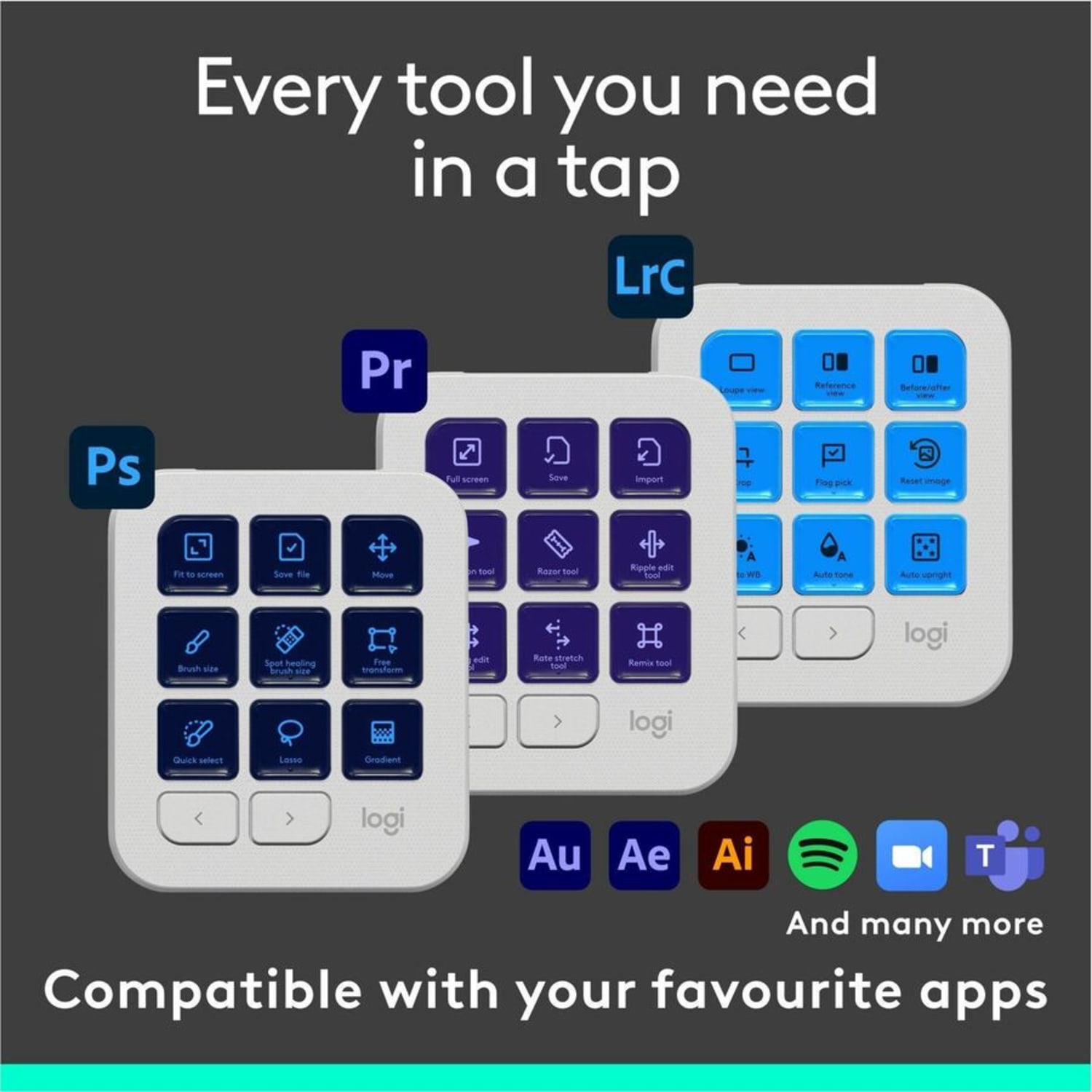 Logitech Mx Creative Console Keyboard, 920012661 - Image 5