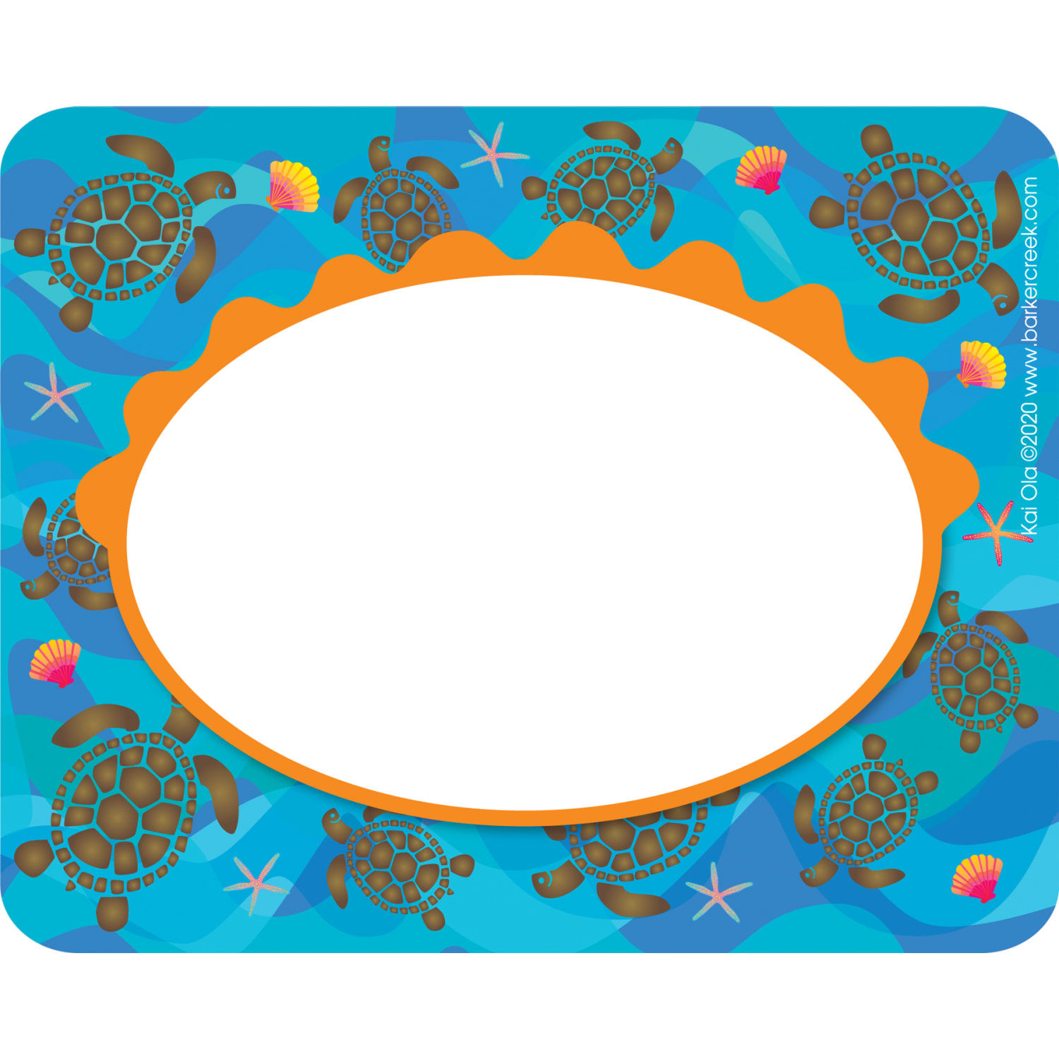 Barker Creek Name Tags, 2-3/4in x 3-1/2in, Kai Ola, 45 Name Tags Per Pack, Case Of 3 Packs - Image 5