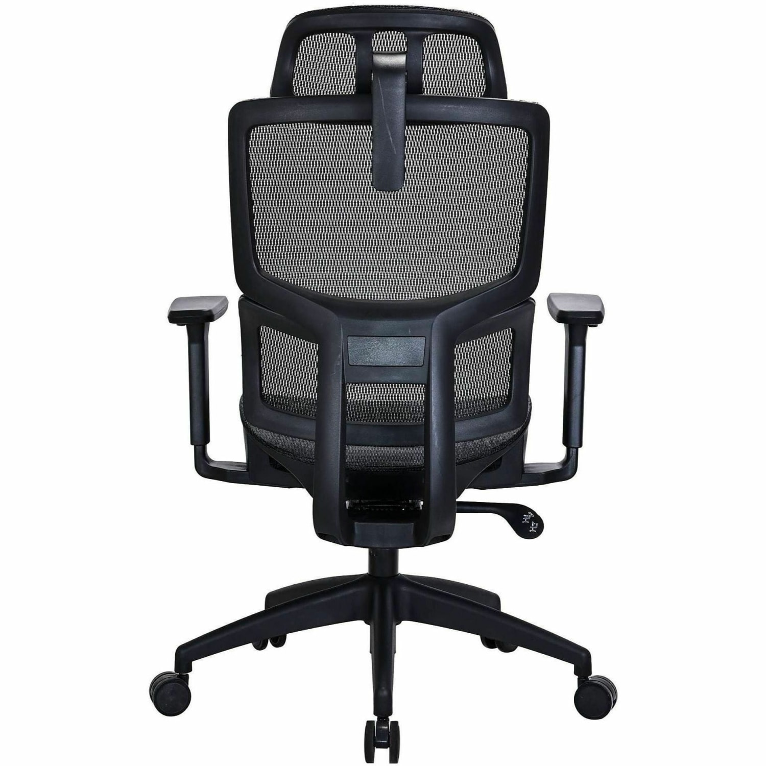 Lorell Ripley All-Mesh High-Back Chair with Articulating Lumbar Support - Mesh Back Material - High Back - Black - Mesh - 1 Each - Image 7