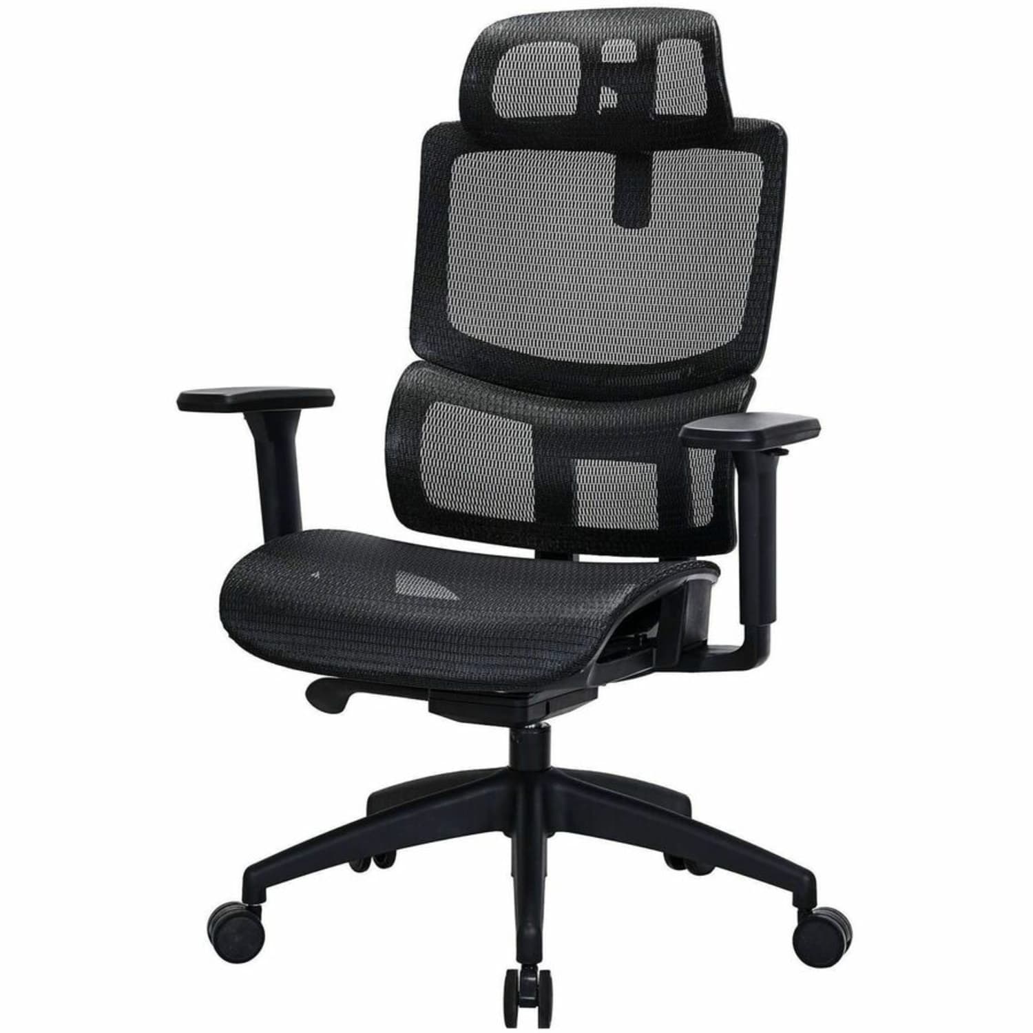 Lorell Ripley All-Mesh High-Back Chair with Articulating Lumbar Support - Mesh Back Material - High Back - Black - Mesh - 1 Each - Image 11