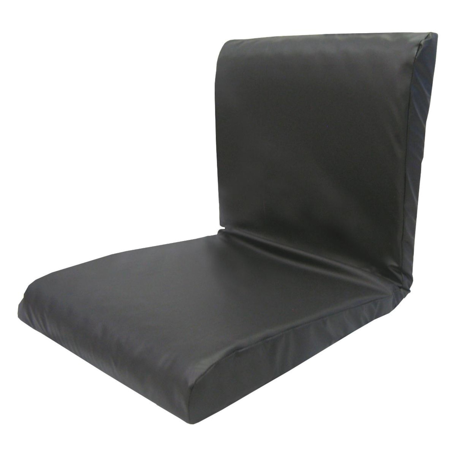 Medline Therapeutic Foam Seat And Back Cushion, 16in x 16in, Black