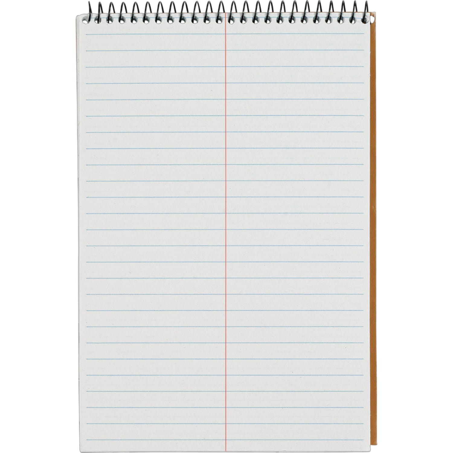 TOPS Second Nature Spiral Steno Notebook - 70 Sheets - Spiral - 0.34in Ruled - 15 lb Basis Weight - 6in x 9in - 1in x 6in9in - White Paper - Blue, Gray, Brown Cover - Acid-free - Recycled - 4 / Pack - Image 4