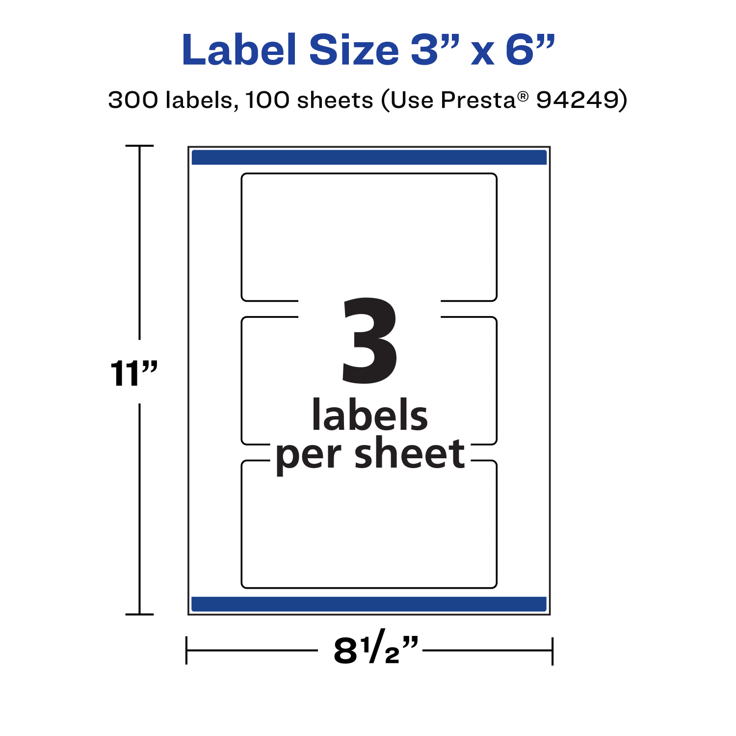 Avery Waterproof Permanent Labels With Sure Feed, 94249-WMF100, Rectangle, 3in x 6in, White, Pack Of 300 - Image 6