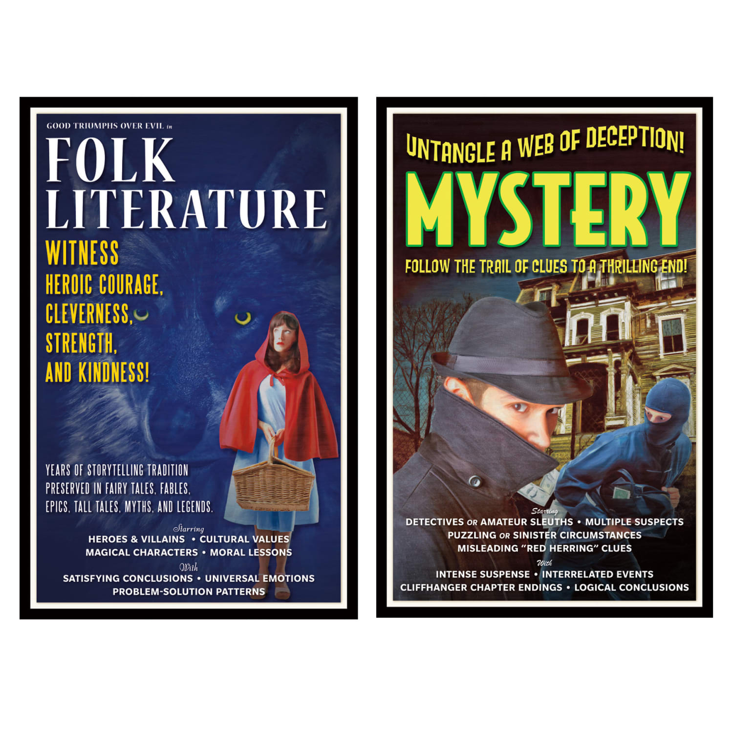 North Star Teacher Resources Literary Genres Bulletin Board Set, 11in x 17in, Multicolor - Image 4