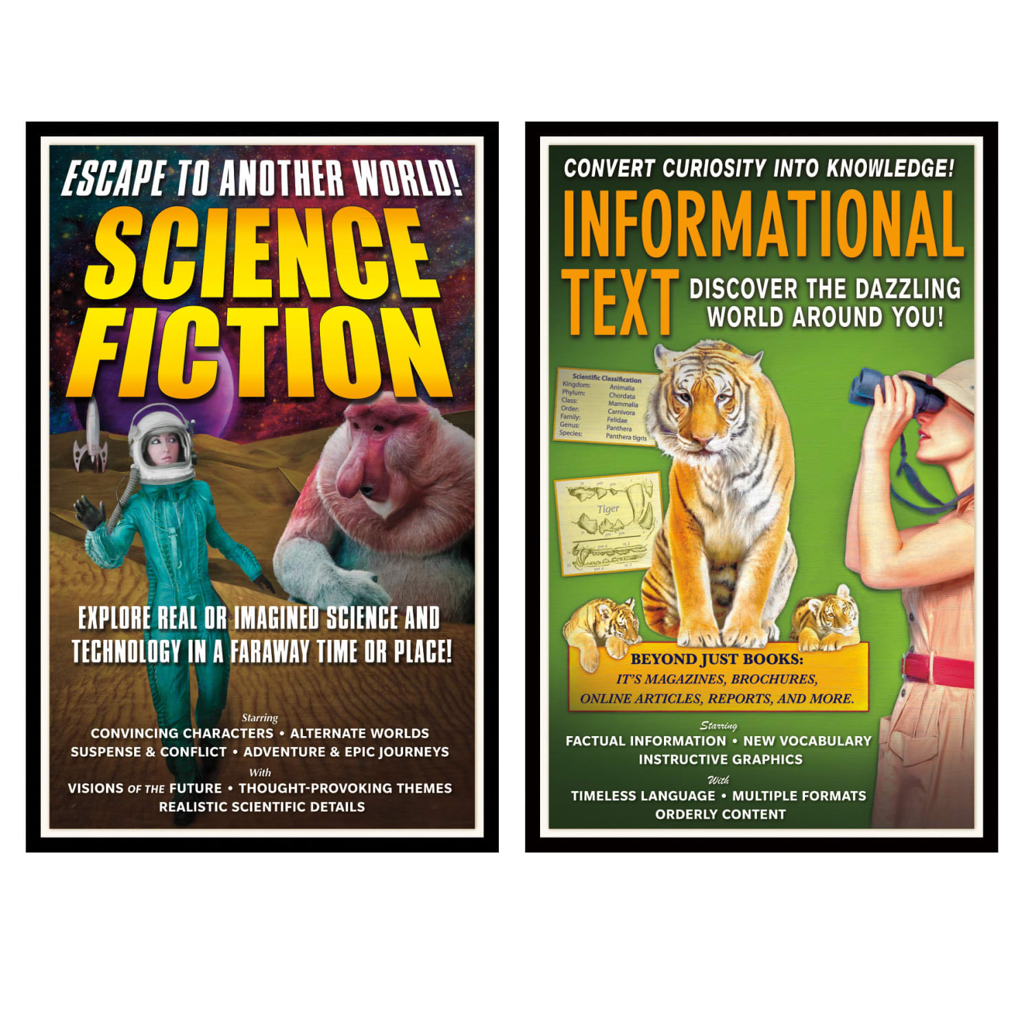 North Star Teacher Resources Literary Genres Bulletin Board Set, 11in x 17in, Multicolor - Image 5