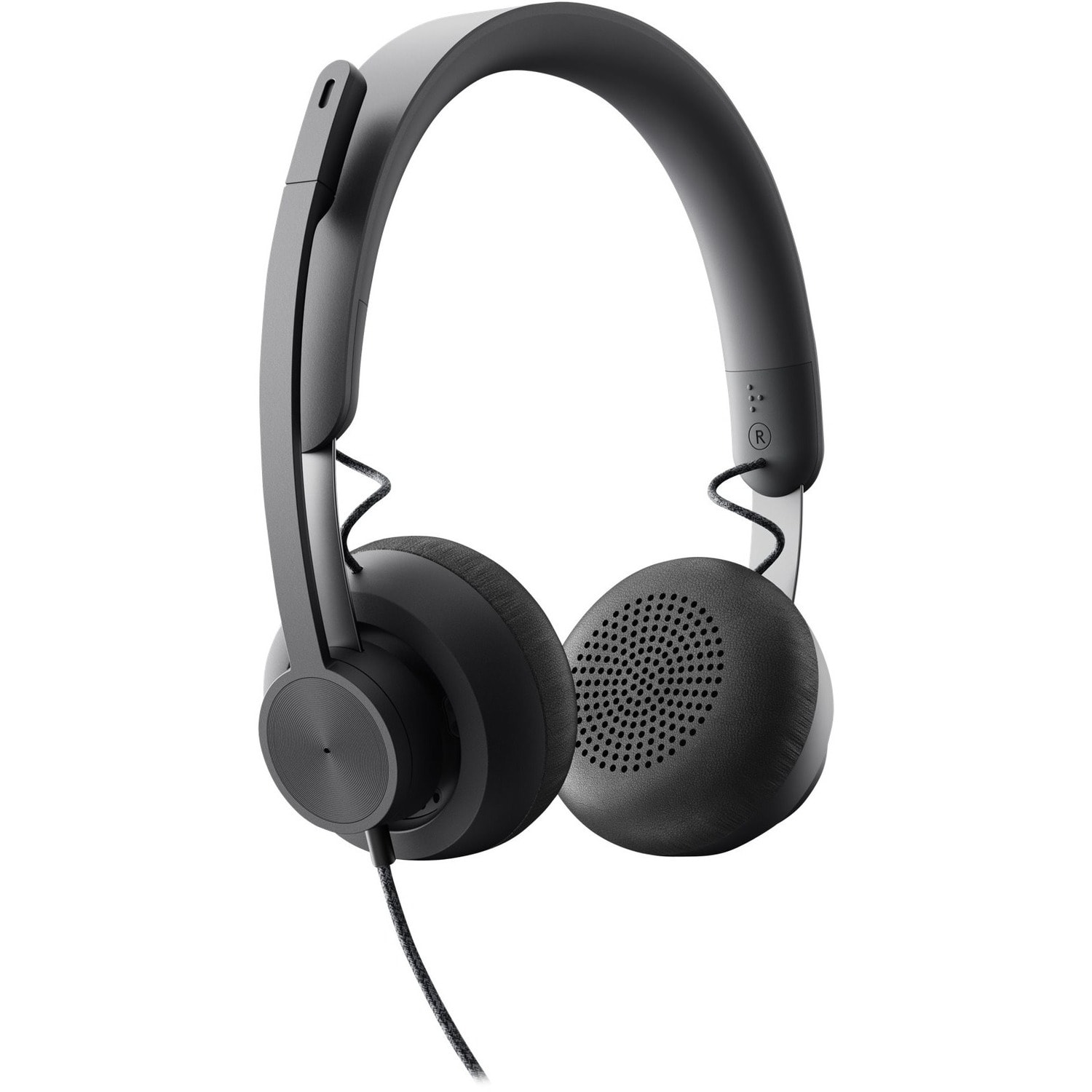 Logitech Zone Headset - Stereo - USB Type C - Wired - 32 Ohm - 20 Hz to 16 kHz - Over-the-head - Binaural - 981000876 - Image 3