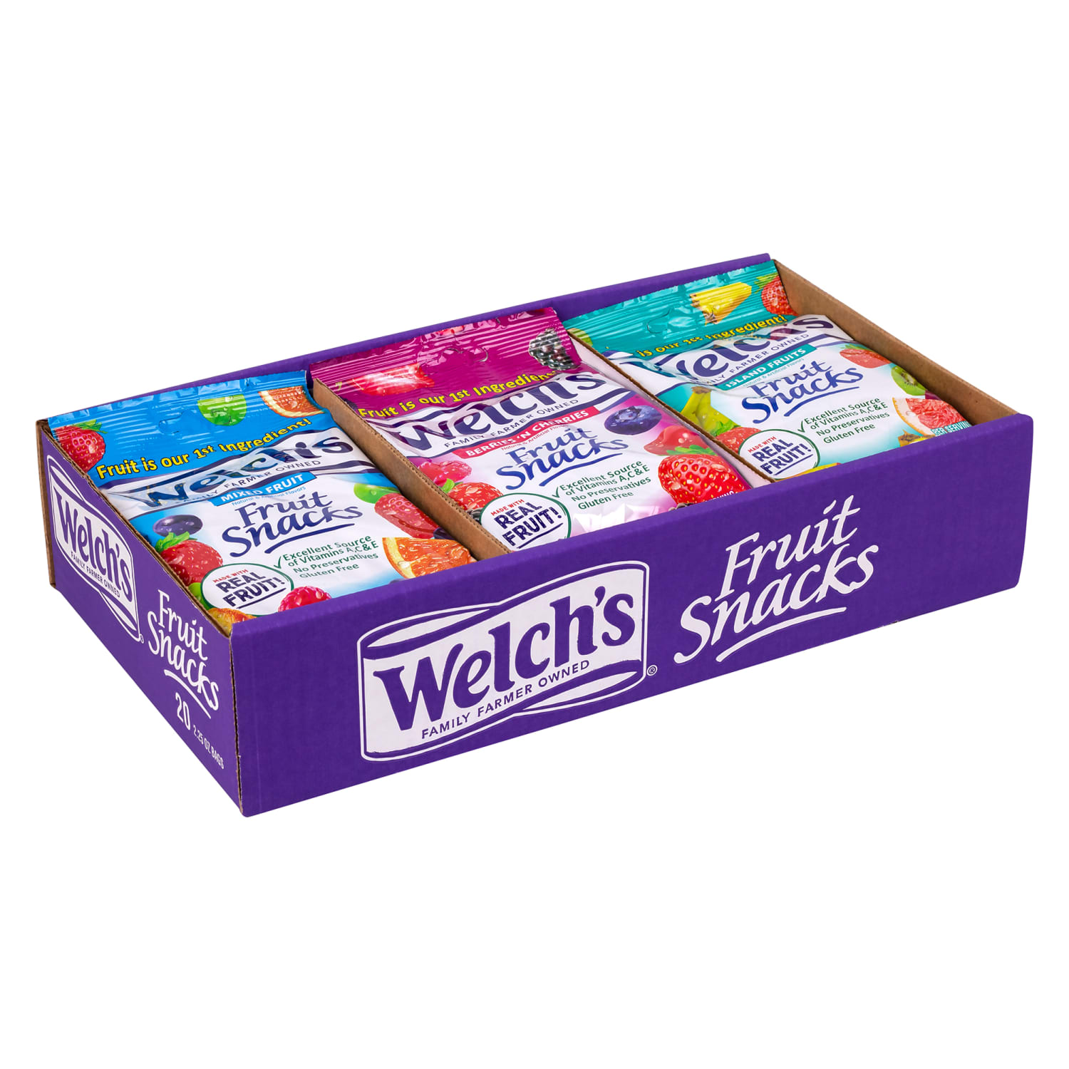 Welchs Fruit Snacks Variety Pack, 2.25 Oz, Pack Of 20 Pouches - Image 4