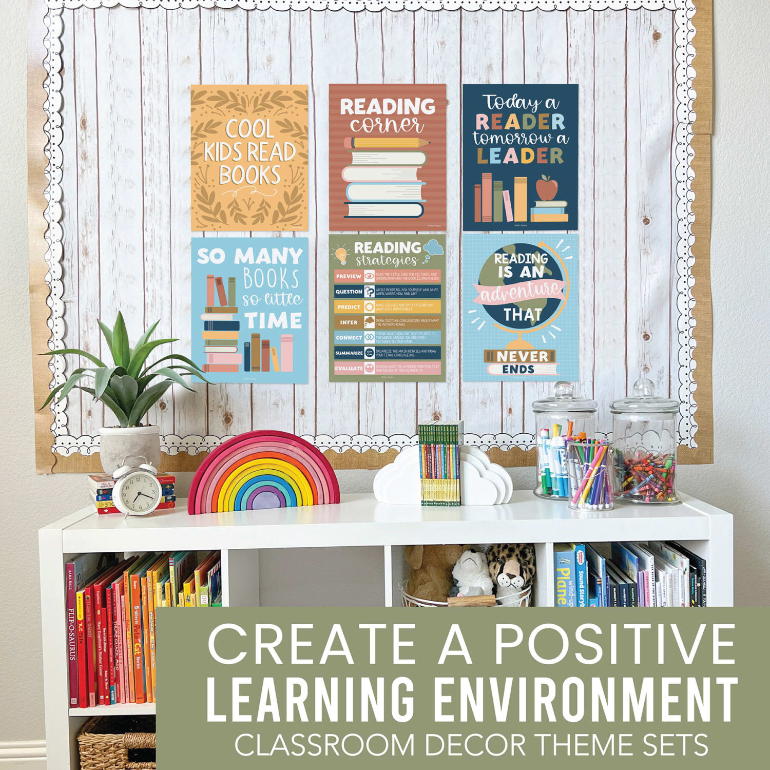 Hadley Designs Posters, Colorful Pastel Reading, Set Of 6 - Image 3