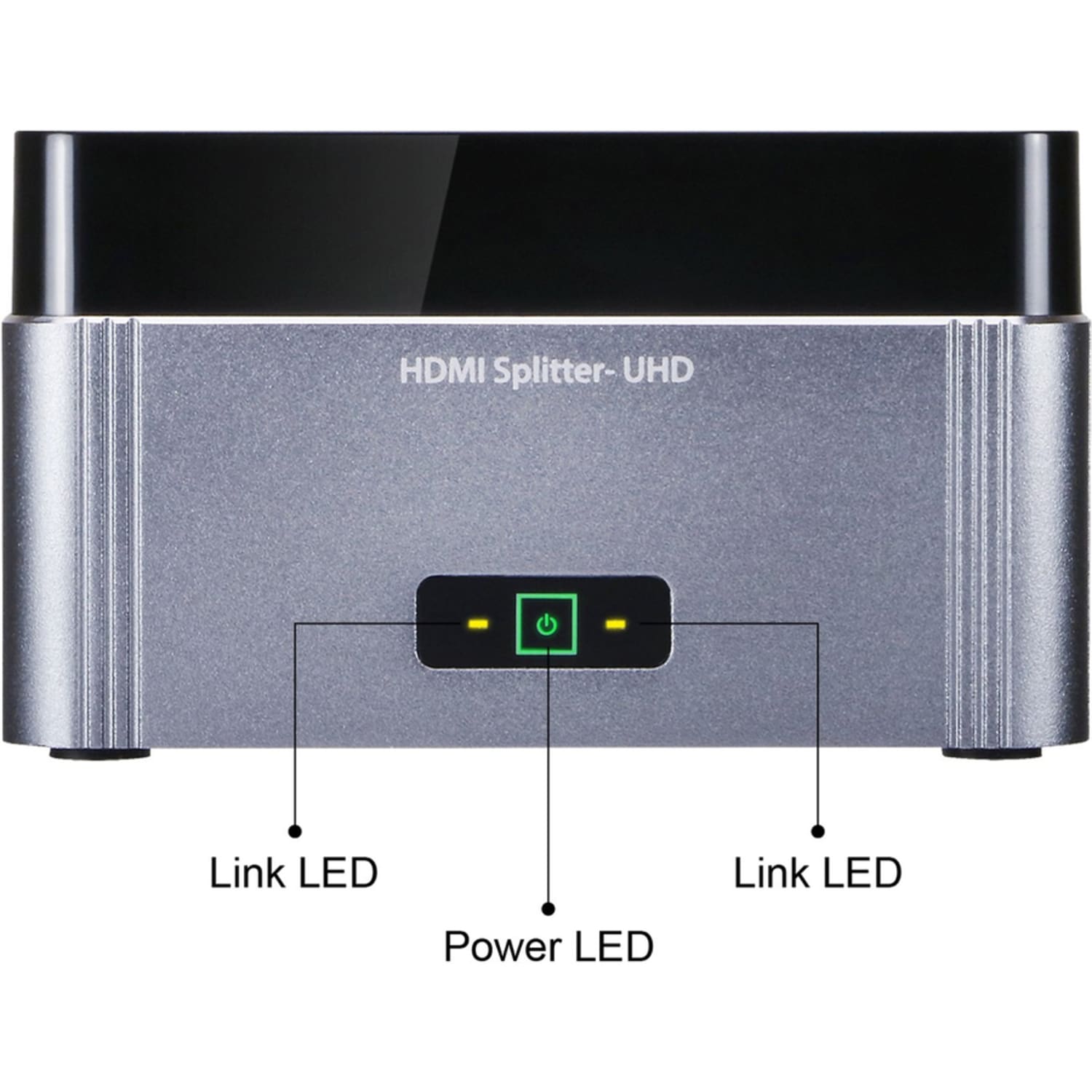 SIIG Premium 2-Port HDMI Splitter with EDID - 4Kx2K 60Hz - 3840 &times; 2160 - 340 MHzMaximum Video Bandwidth - 65.62 ft Maximum Operating Distance - 1 x HDMI In - 2 x HDMI Out - Aluminum, Plastic - Image 5