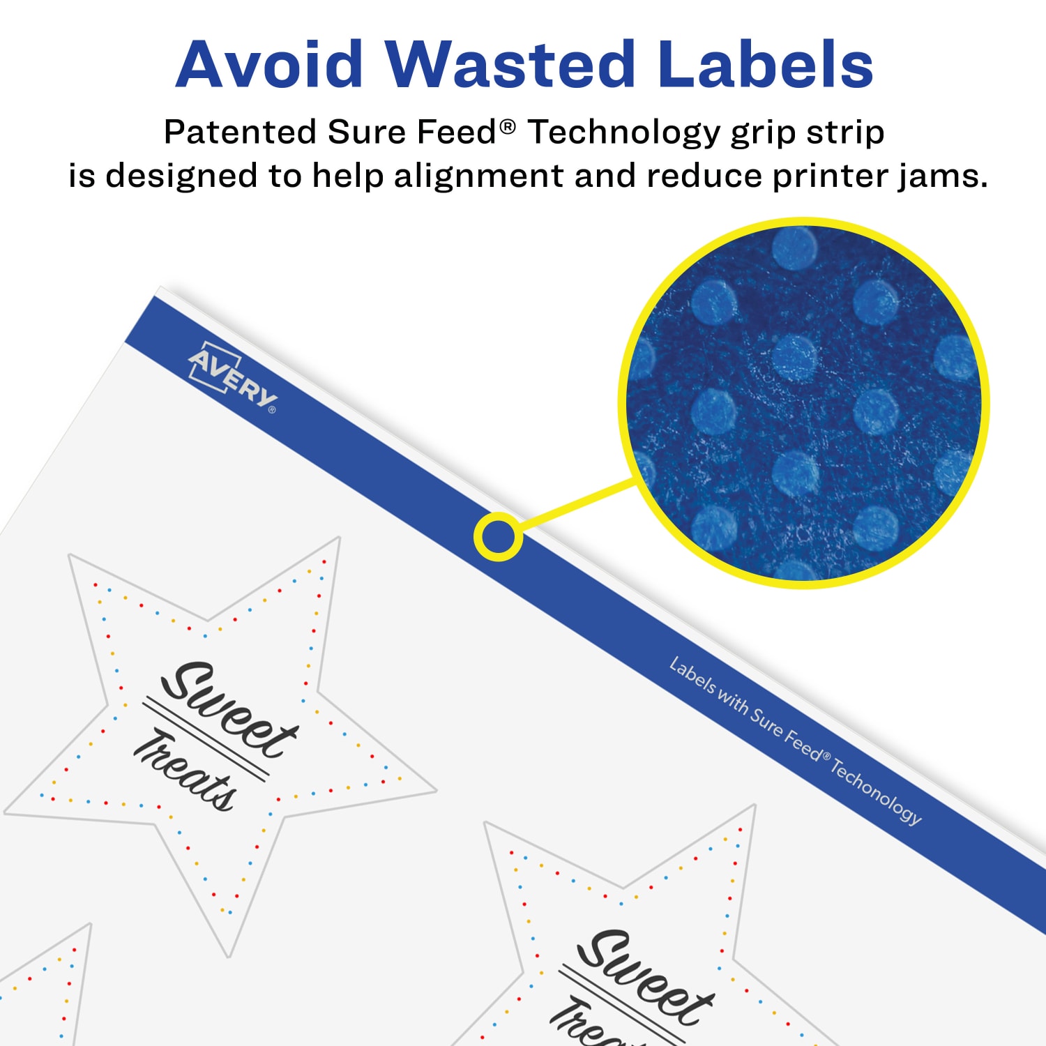 Avery Glossy Permanent Labels With Sure Feed, 94611-CGF25, Star, 2-1/4in x 2-3/8in, Clear, Pack Of 300 - Image 5