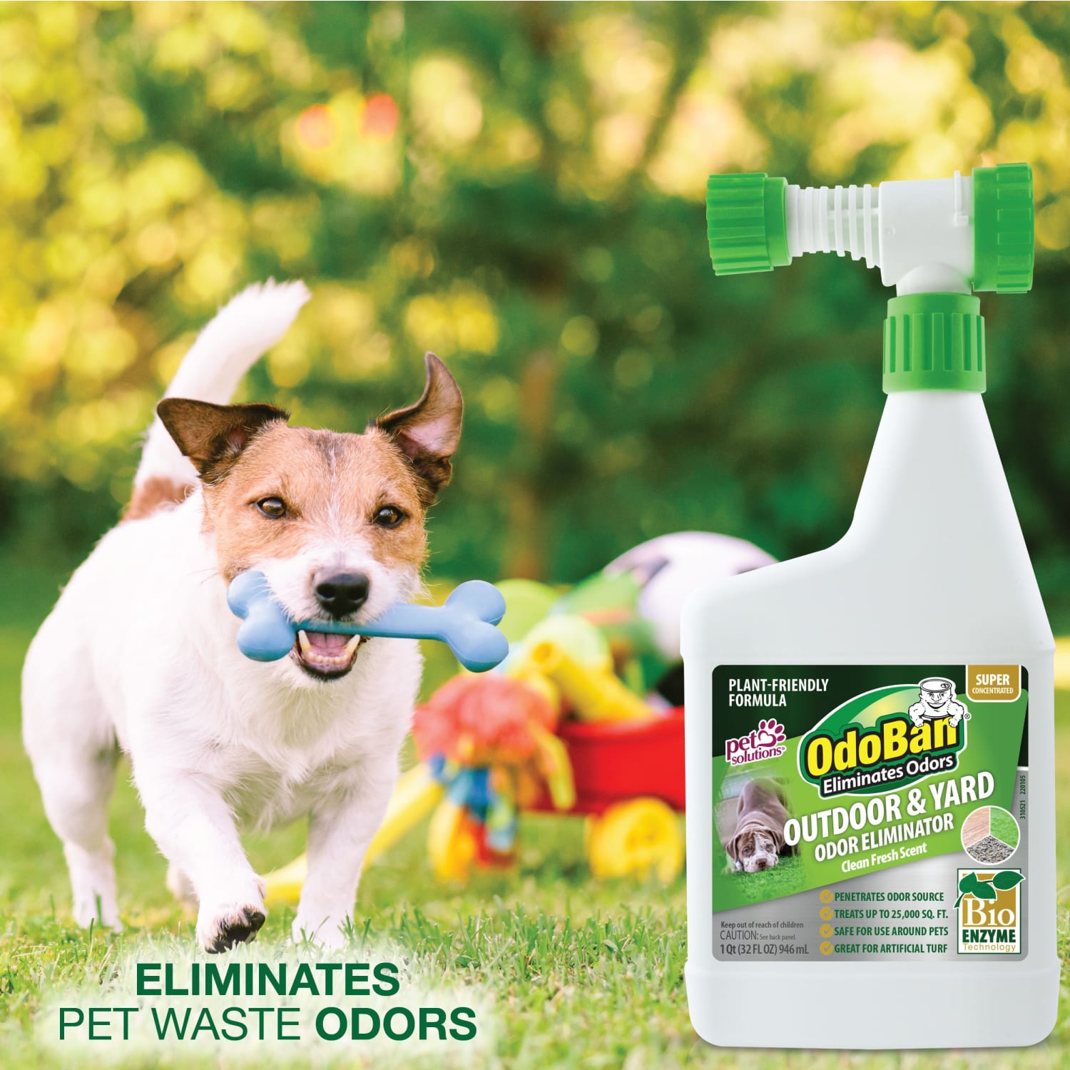 OdoBan Outdoor and Yard Odor Eliminator, Clean Fresh Scent, 32 Oz, Set Of 4 Bottles - Image 4