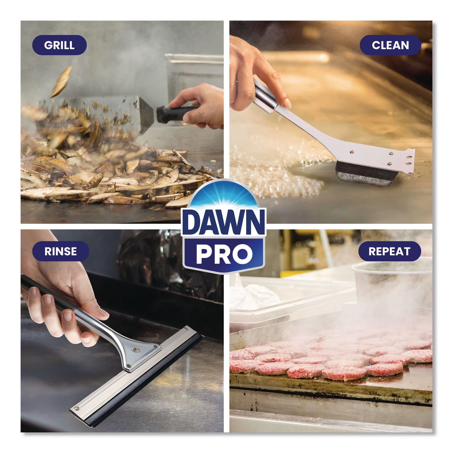 DAWN PRO Hi-Temp Grill and Griddle Cleaner, 32 oz Bottle, 6/Carton - Image 4