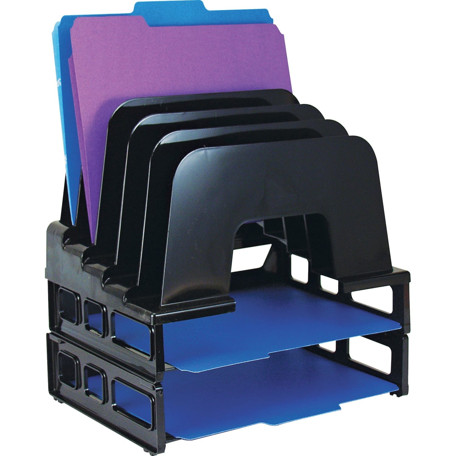 OIC Tray/Incline Sorter Combo, Black - Image 4