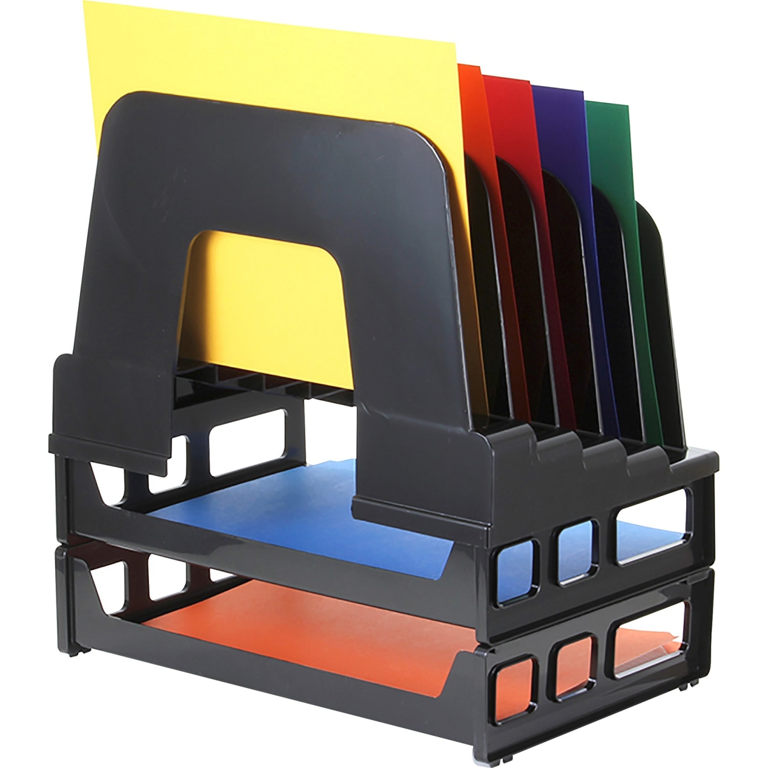 OIC Tray/Incline Sorter Combo, Black - Image 6