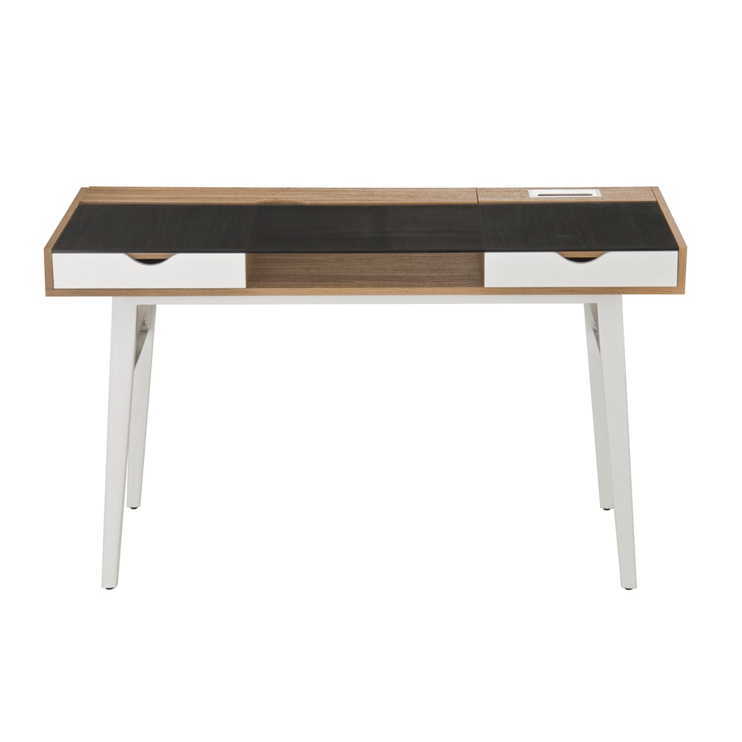 Techni Mobili 51inW Computer Desk With Storage, Walnut Brown - Image 6