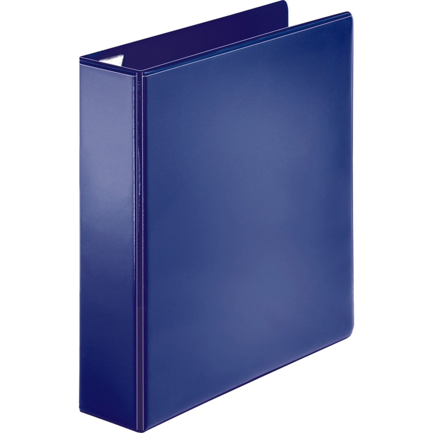 Sparco Easy-Open Nonstick View 3-Ring Binder, 2in D-Rings, Navy - Image 4