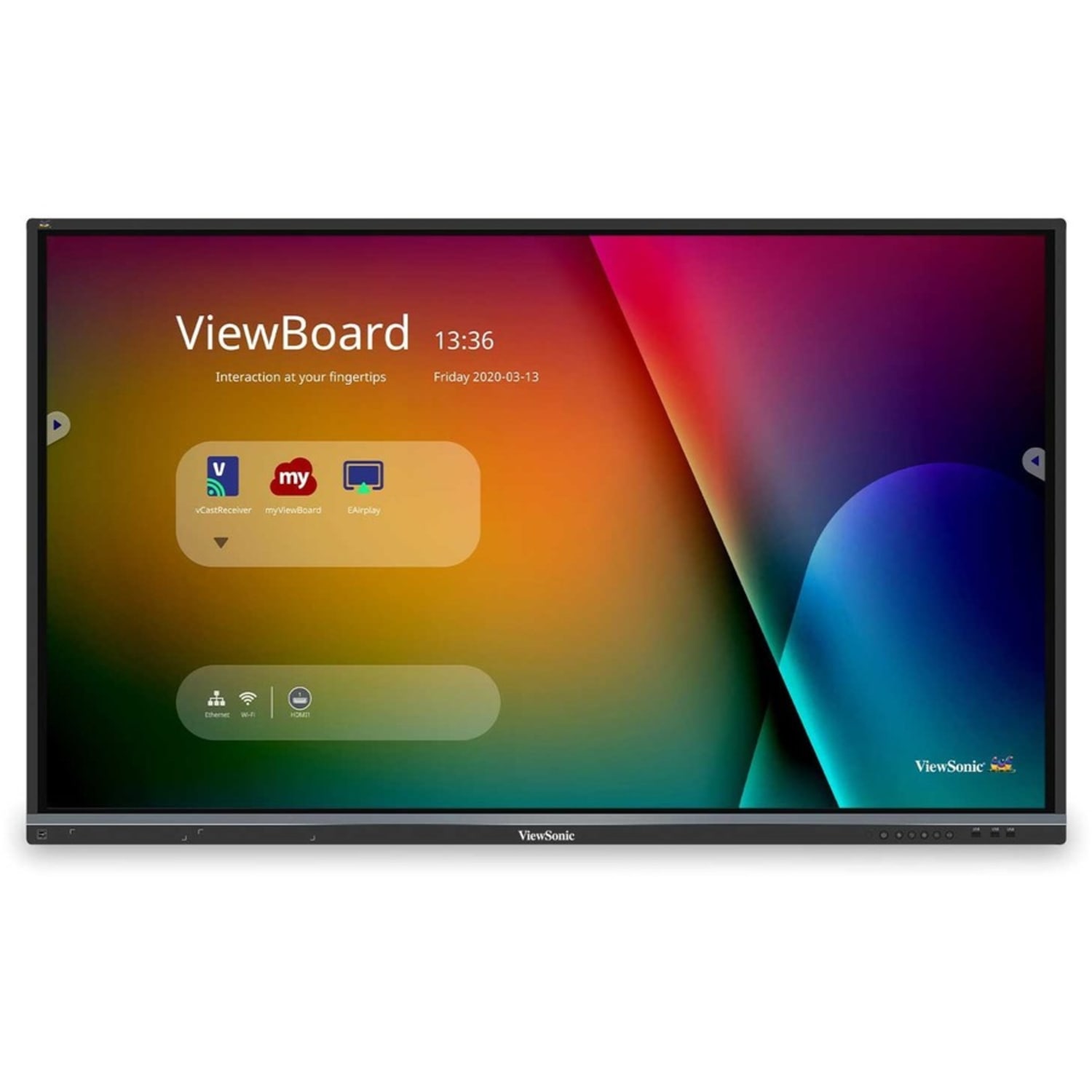 Viewsonic IFP6550-E1 - 65in ViewBoard 4K Ultra HD Interactive Flat Panel Bundle - 65in LCD - ARM Cortex A53 1.20 GHz - 2 GB - Infrared - Image 4