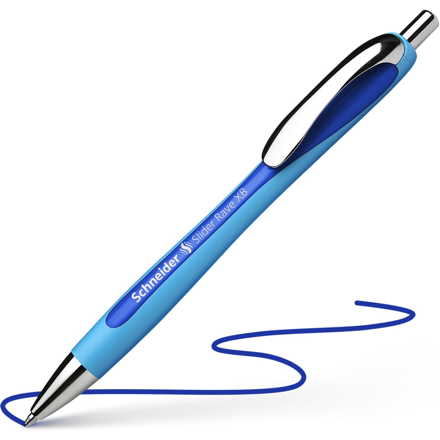 Schneider Slider Rave XB Ballpoint Pen - Extra Broad - 1.4 mm Pen Point Size - Refillable - Retractable - RED132503 - Image 4