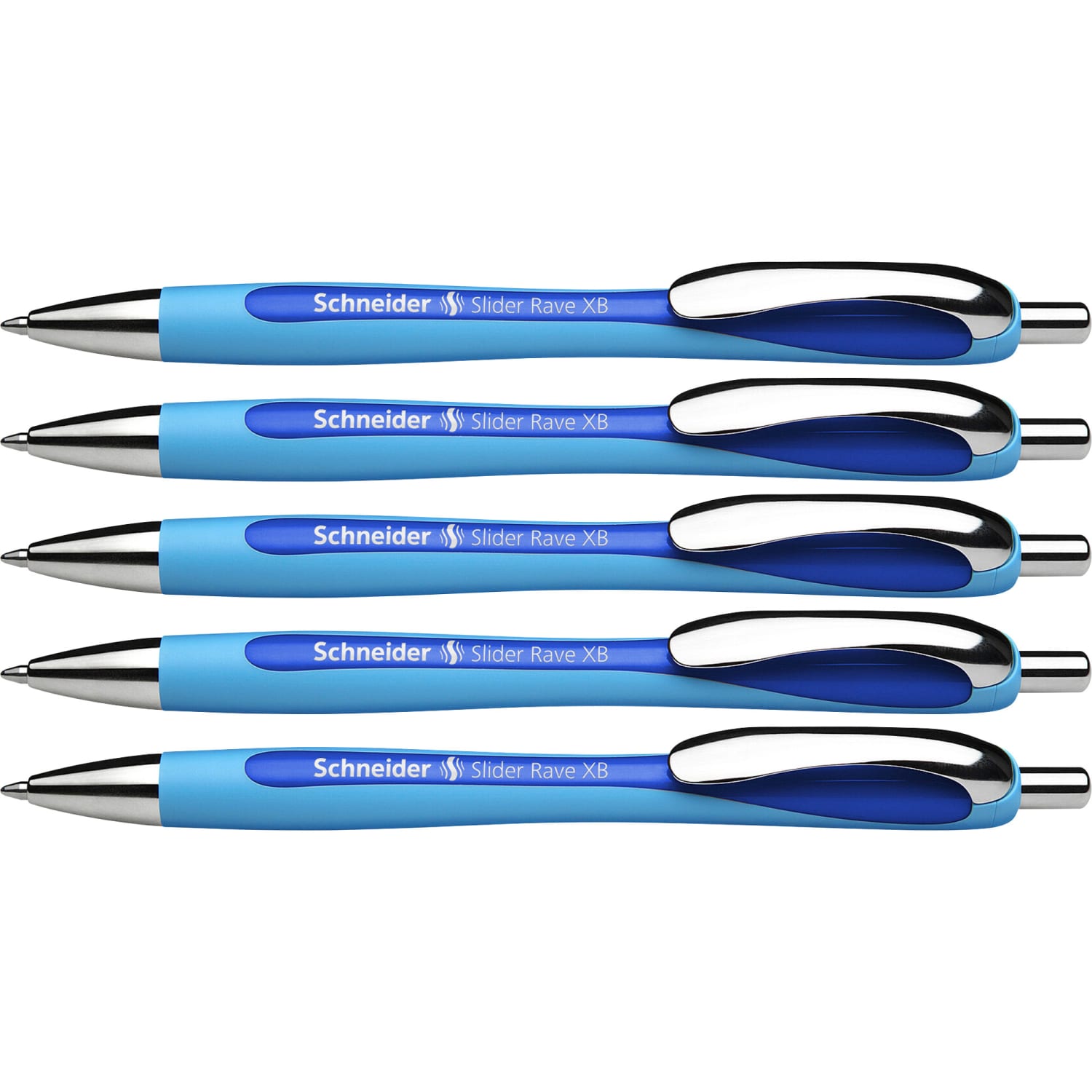 Schneider Slider Rave XB Ballpoint Pen - Extra Broad - 1.4 mm Pen Point Size - Refillable - Retractable - RED132503 - Image 6