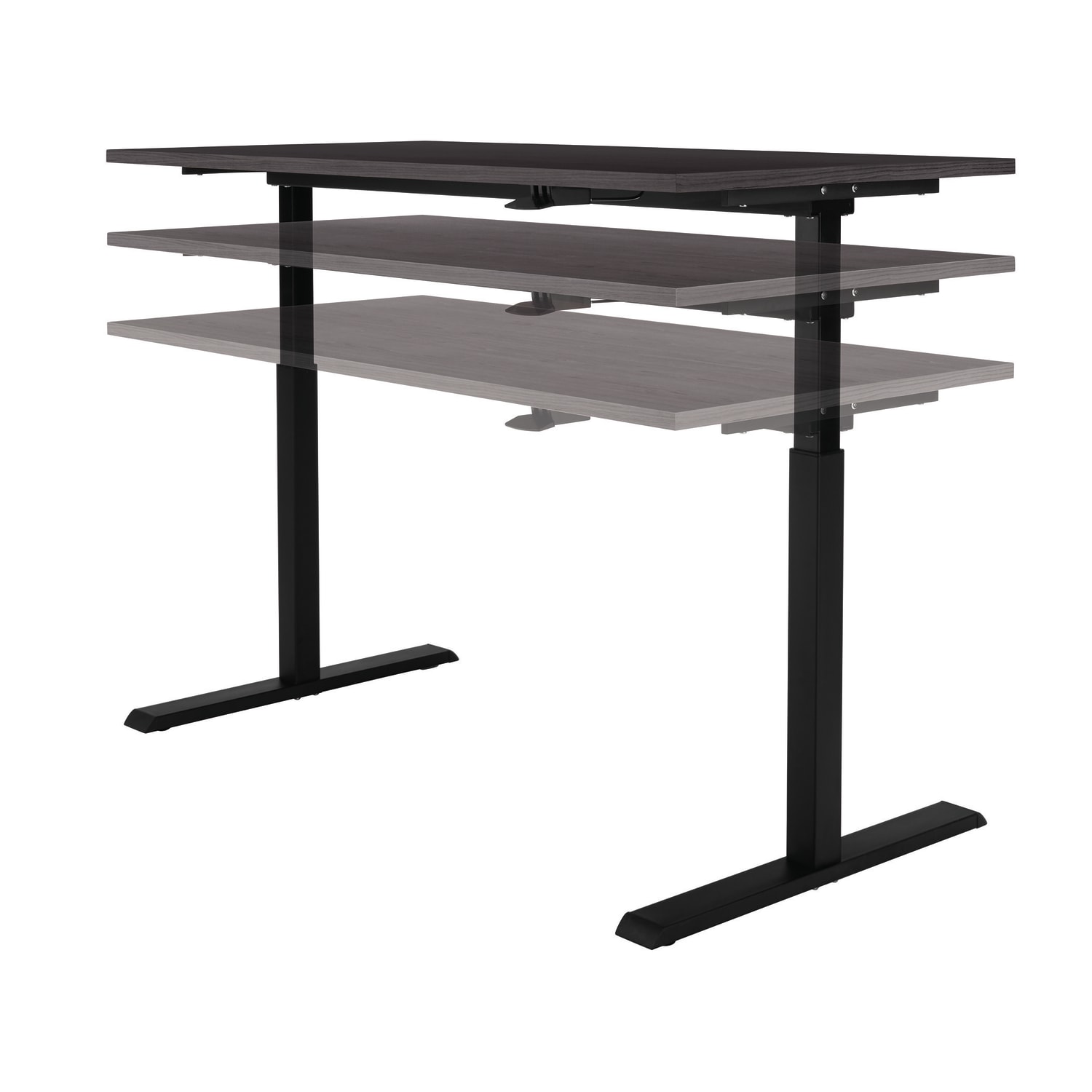 Realspace® Magellan 60W Pneumatic HeightAdjustable Standing Desk Gray PopularChairscom Realspace® Magellan 60W Pneumatic Height Adjustable Standing Desk Gray PopularChairscom