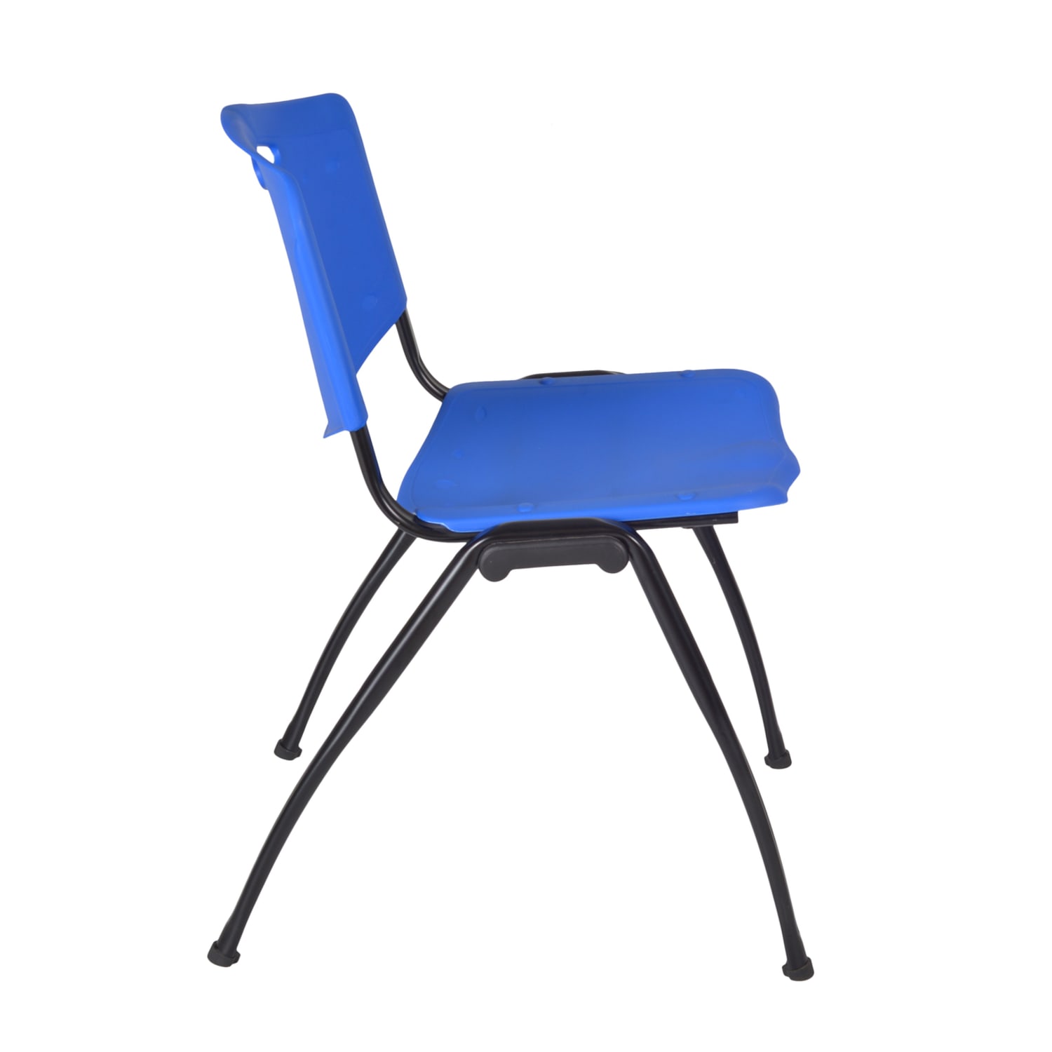 Regency M Breakroom Stacking Chairs ChromeBlue Pack Of 8 Chairs PopularChairscom